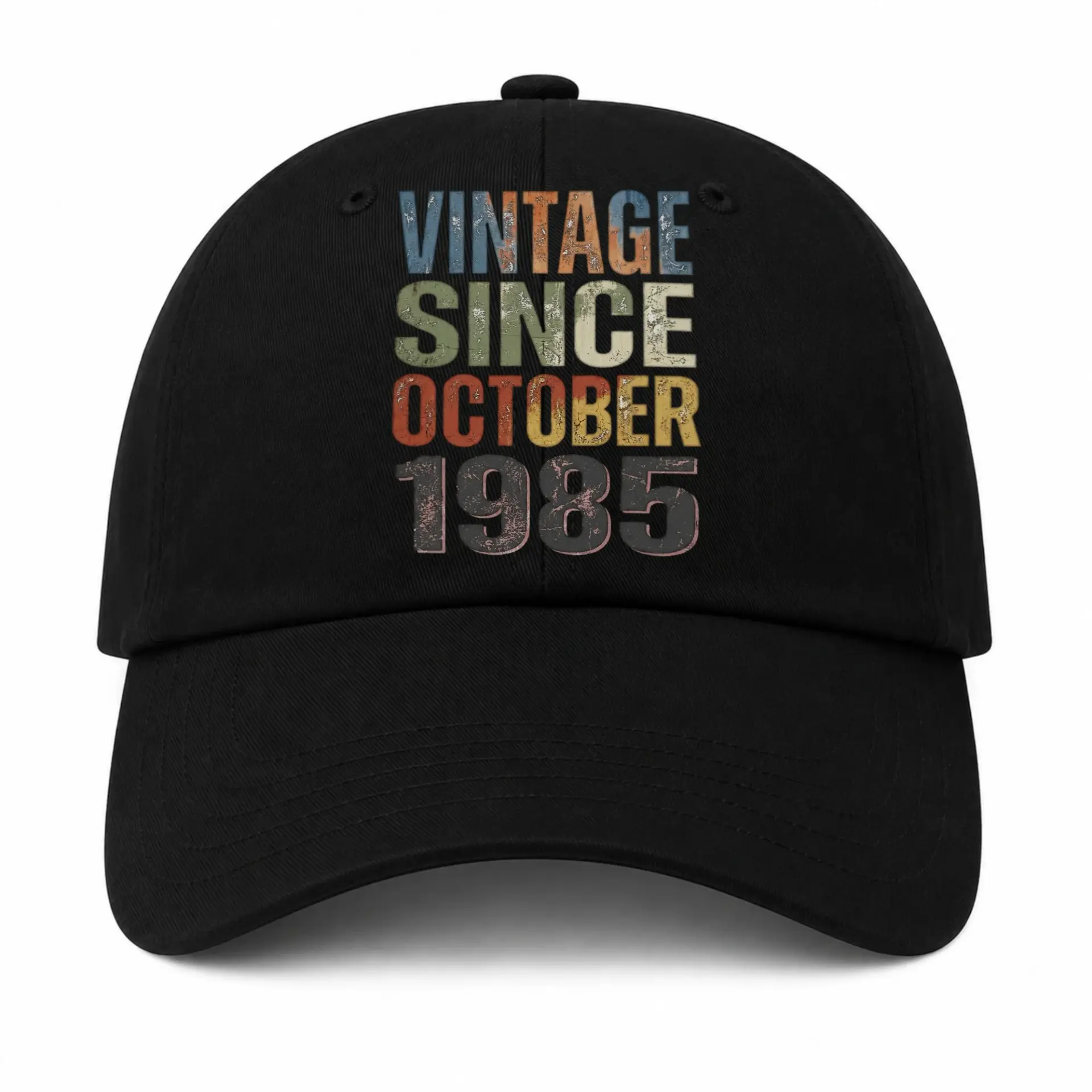 Vintage Since October 1985 Baseball Cap Retro Birthday Gift Dad Hat