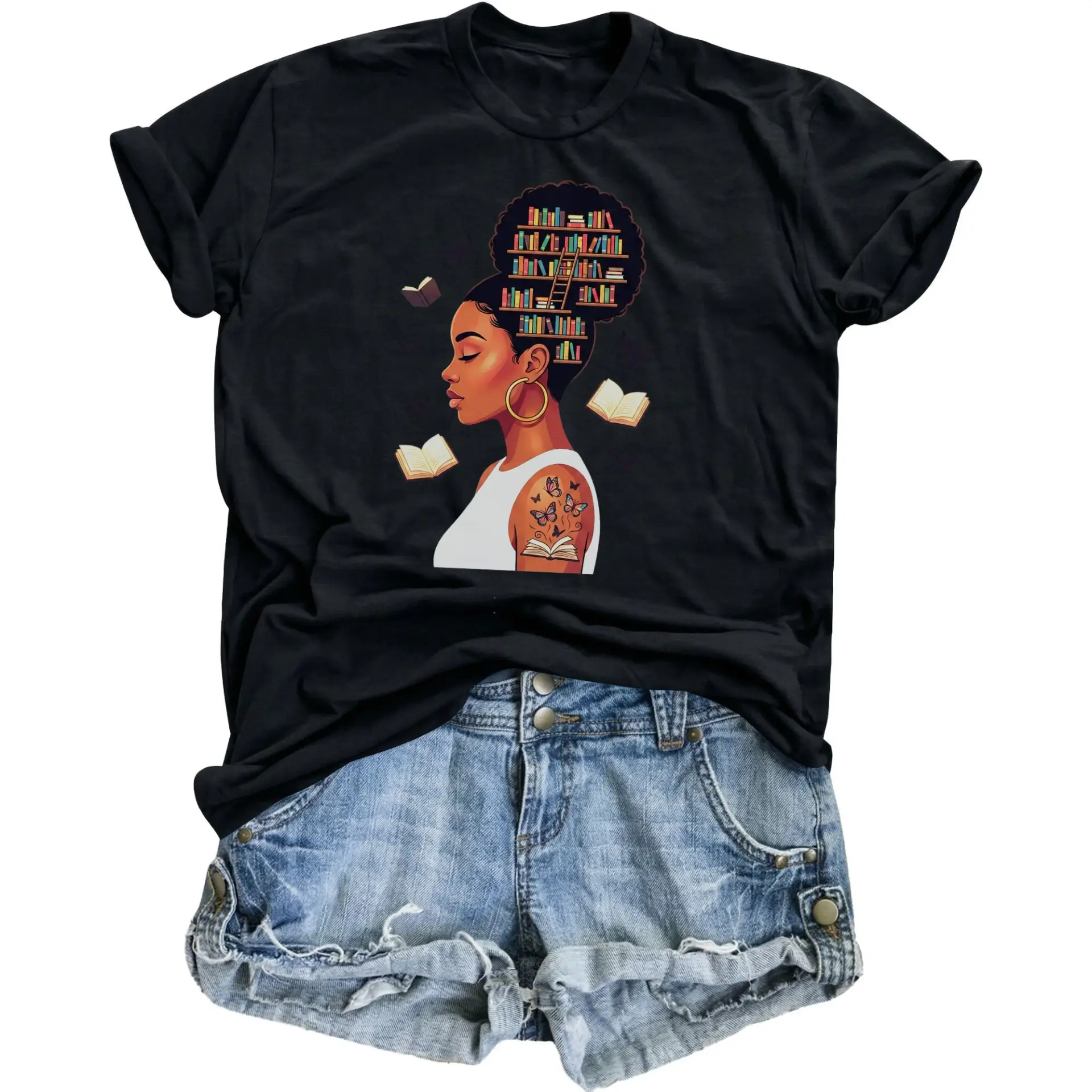 Graphic Tee Book Lover Shirt for Women Unisex Crew Neck Short Sleeve Cotton Blend Casual Reading Enthusiast Apparel