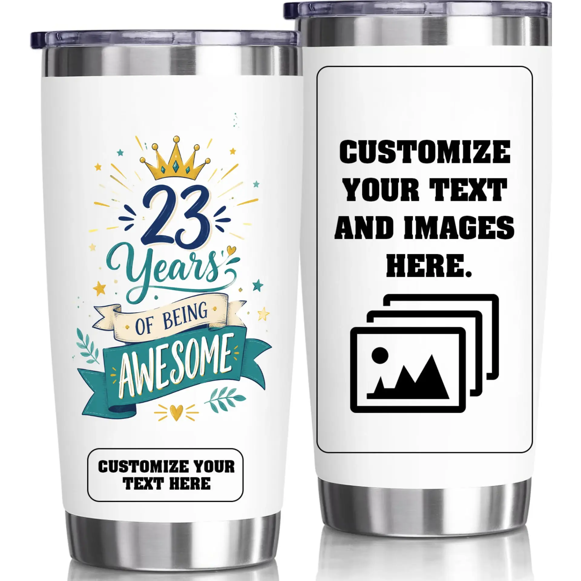 Risk: the Product Image Displays Placeholder Text Indicating a Custom-Made or Personalized Item Template Rather Than a Finished Product Design.