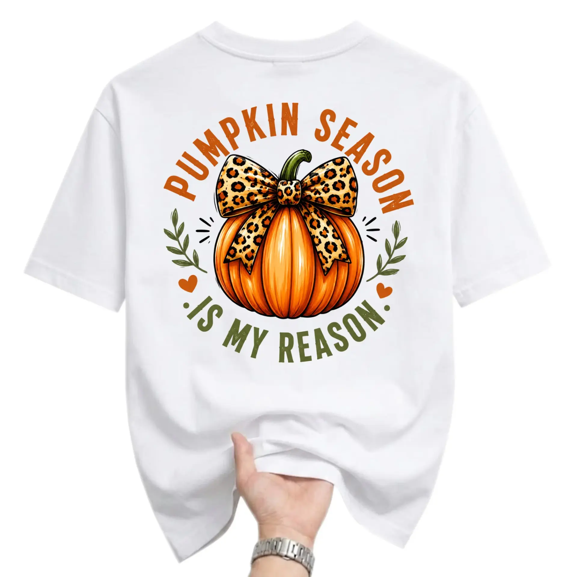 Funny Shirt Pumpkin Season Is My Reason Graphic Tee Autumn Seasonal Fall Apparel Unisex Crew Neck Short Sleeve Top