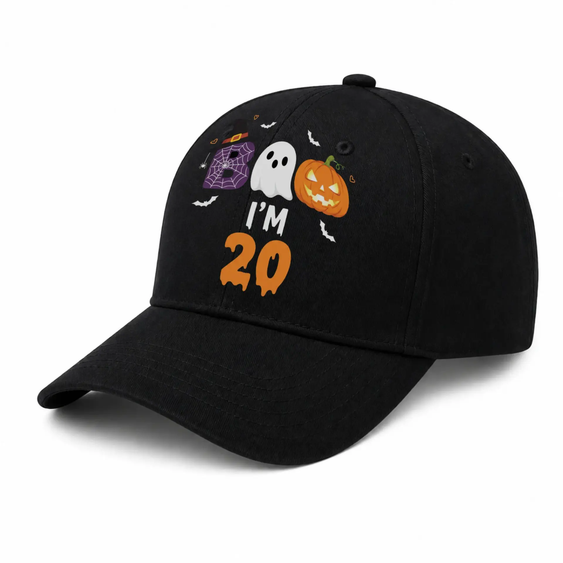 Baseball Cap Boo I Am Twenty Spooky Birthday Gift for Twenty Year Olds