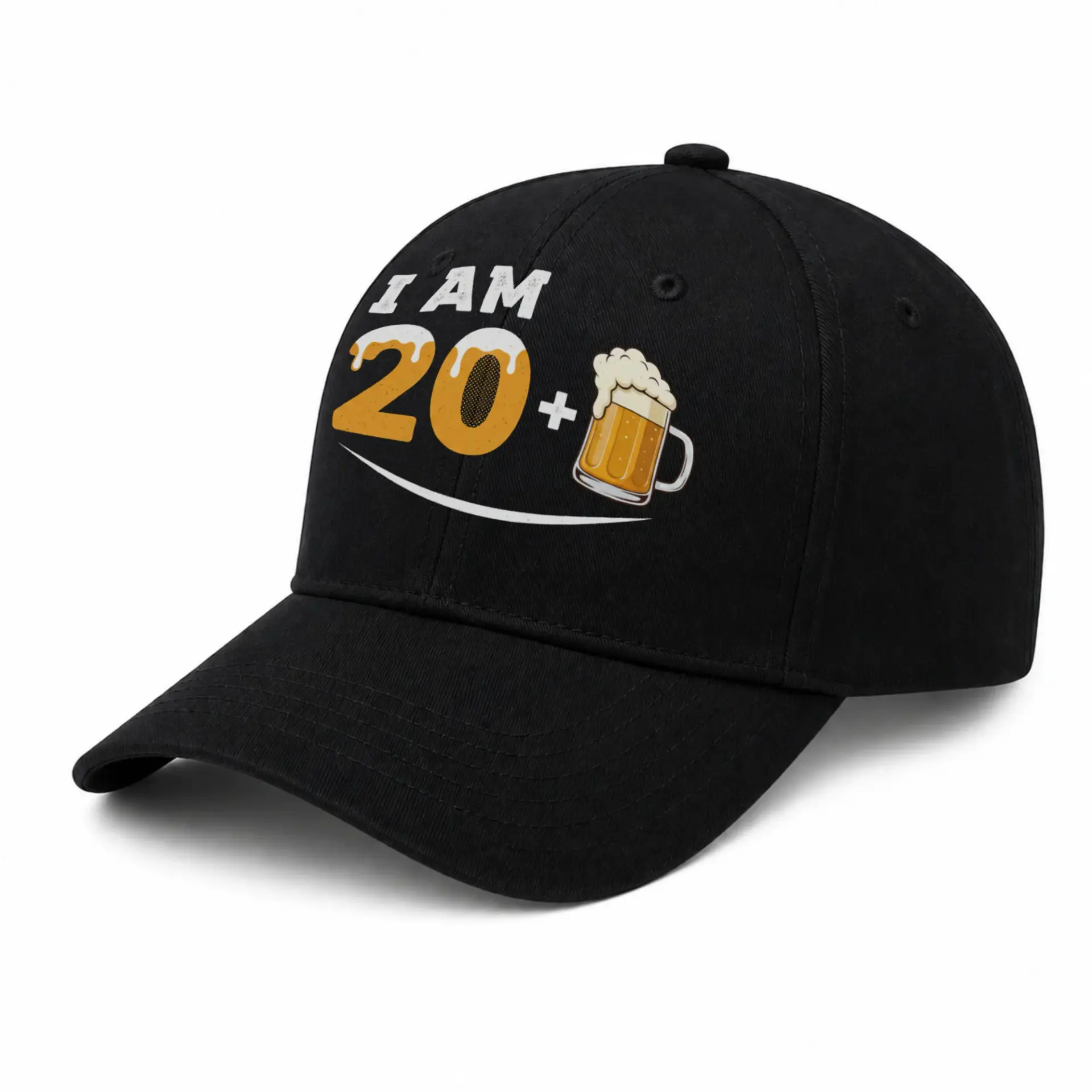 Baseball Cap I Am 20 Plus Beer Graphic Embroidered Hat for Adults