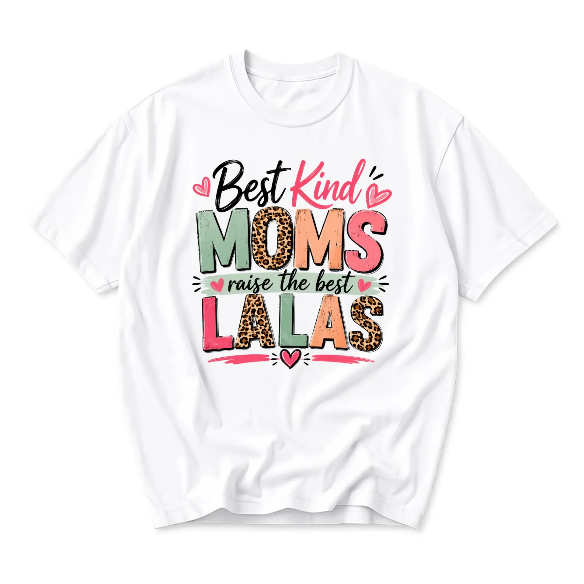 Graphic Tee Best Kind Moms Raise the Lalas Unisex Crew Neck Shirt Casual