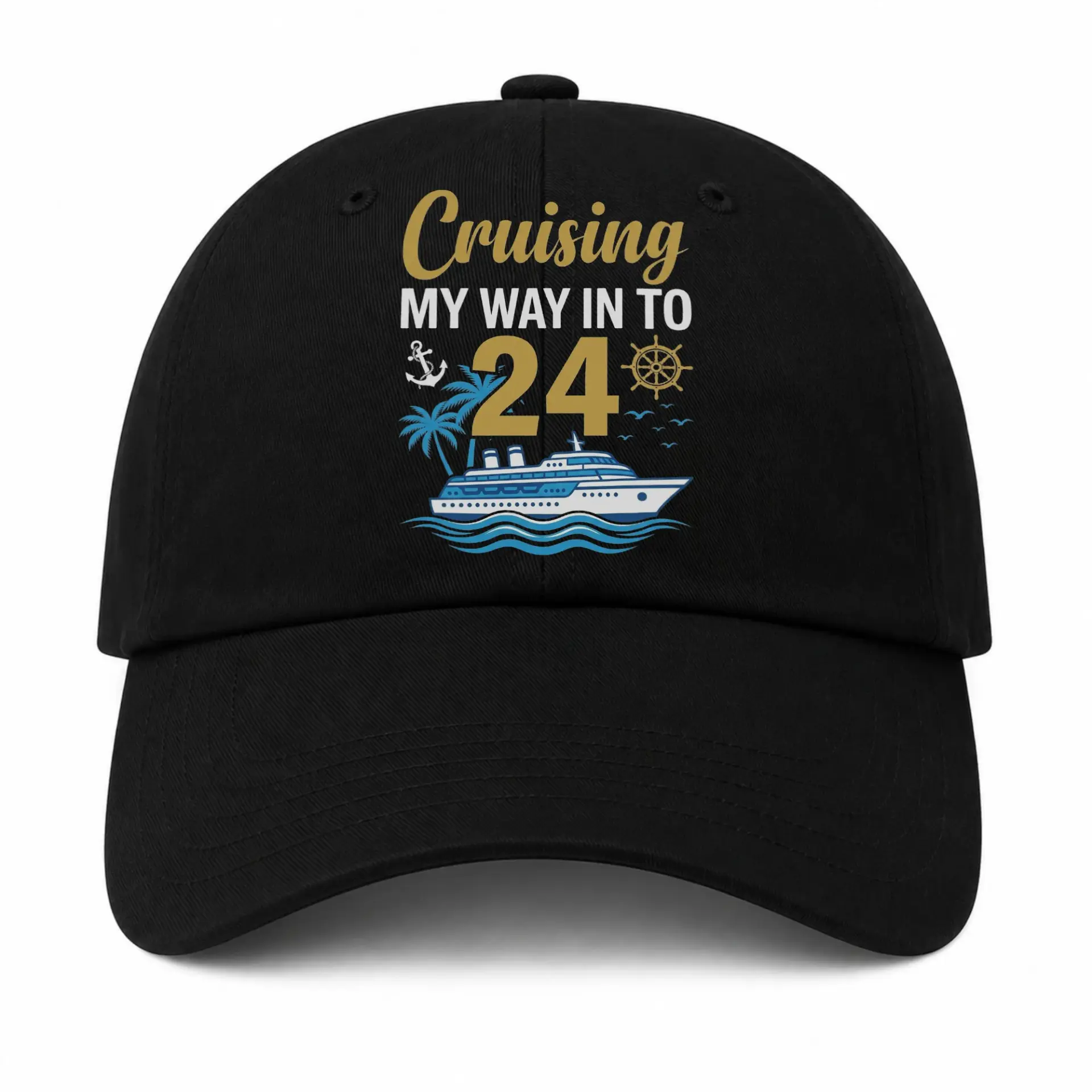 Vinyl Sticker Pack Cruising My Way in to 24 Nautical Theme Decorative Decals for Laptops and Water Bottles