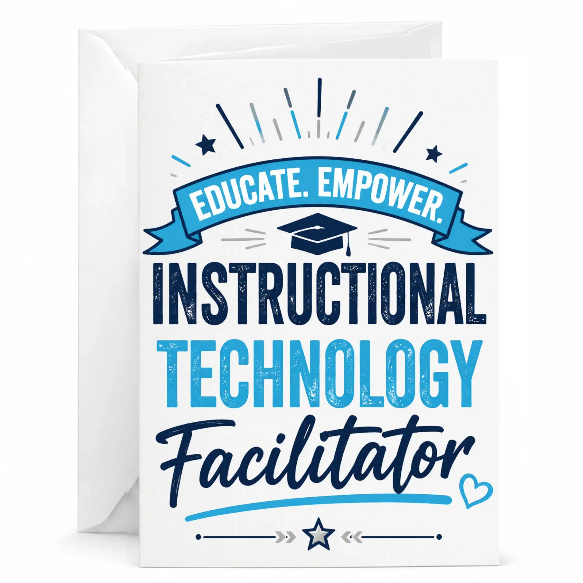 Instructional Technology Greeting Card Professional Appreciation Note Academic Support Recognition Gift