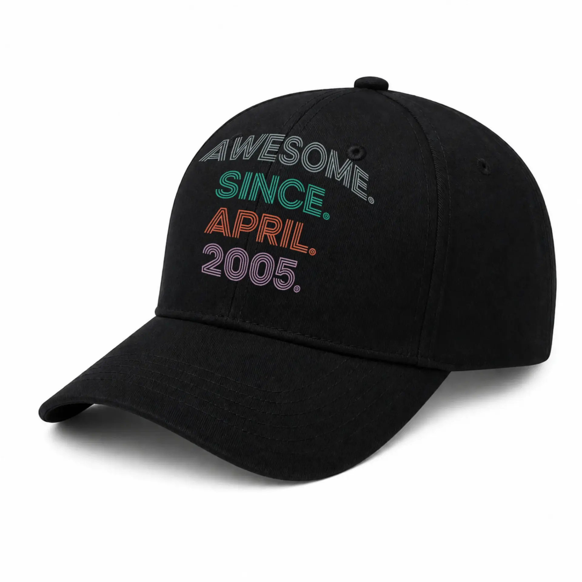 Baseball Cap Awesome Since April 2005 Embroidered Adjustable Dad Hat