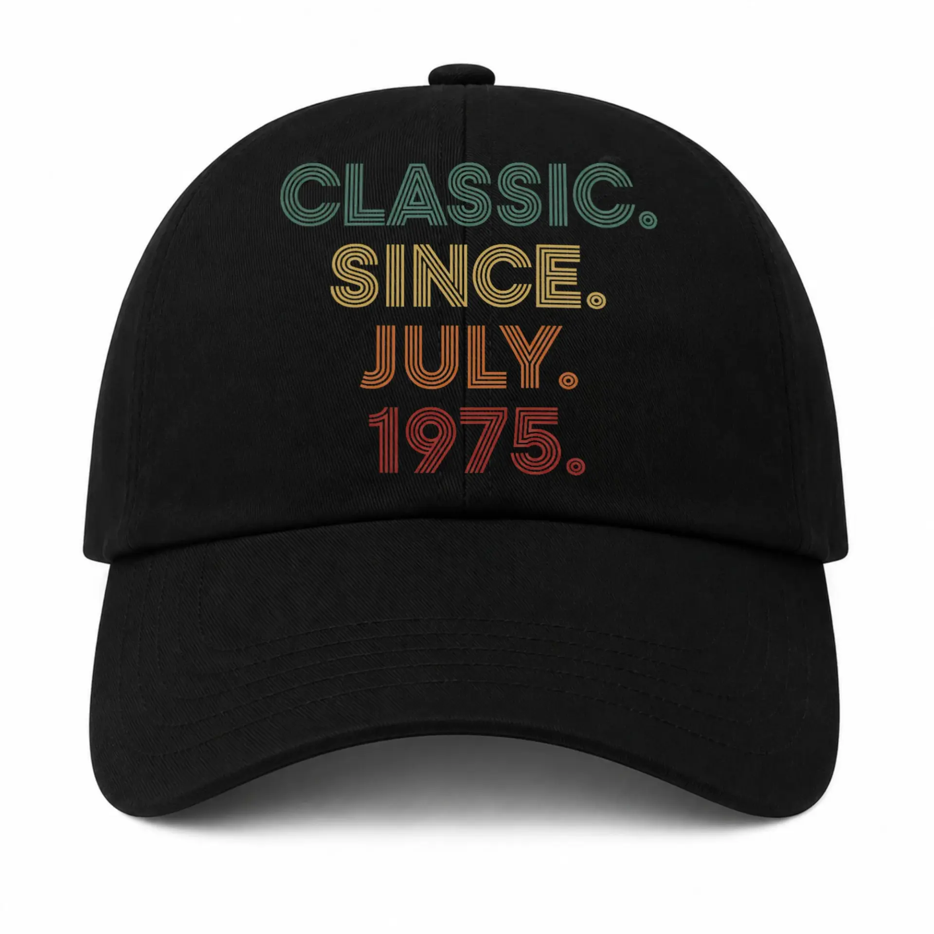 Baseball Cap Classic Since July 1975 Retro Vintage Birthday Gift Hat