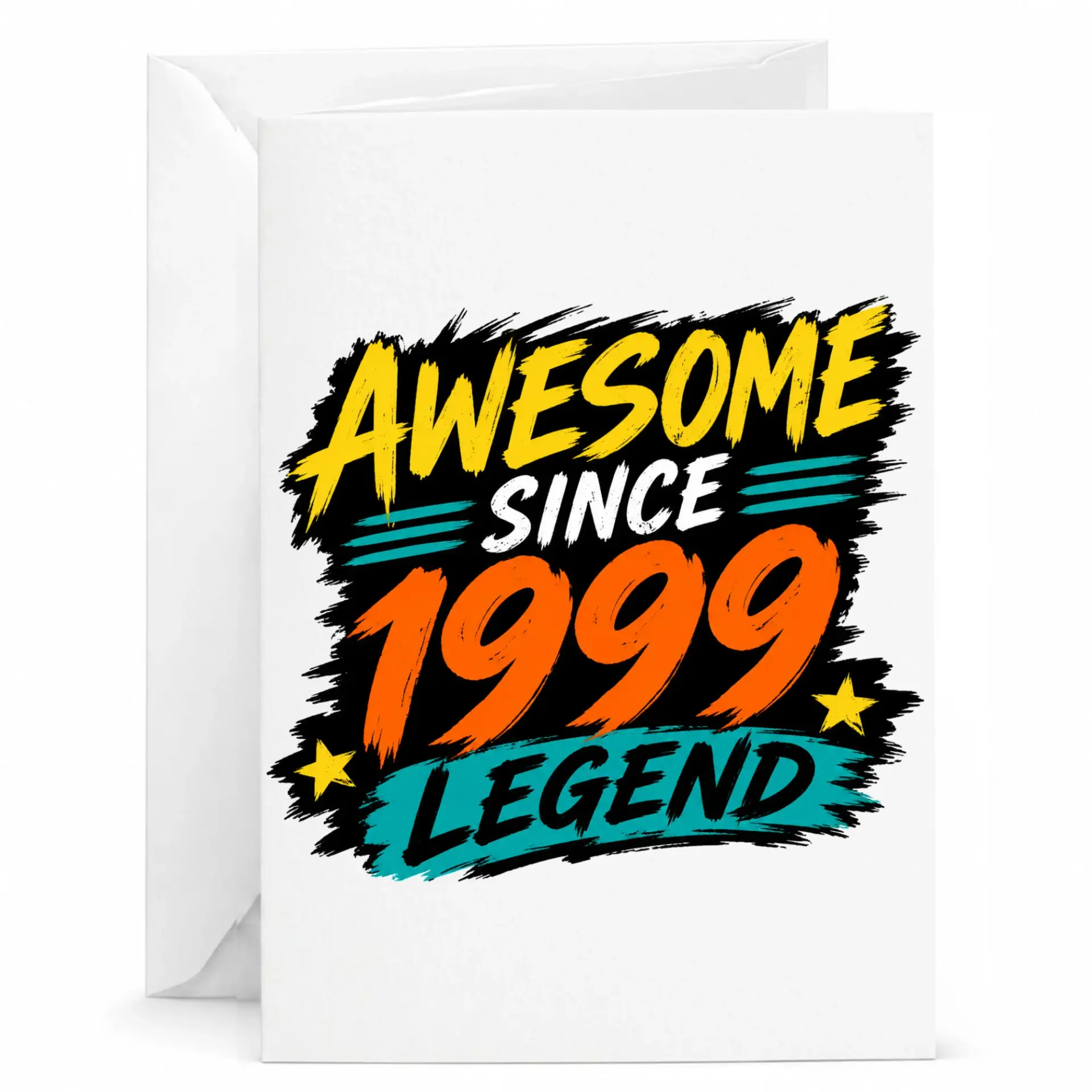 Greeting Card Awesome Since 1999 Legend Design for Milestone Birthday Celebrations and Special Anniversary Gift Occasions