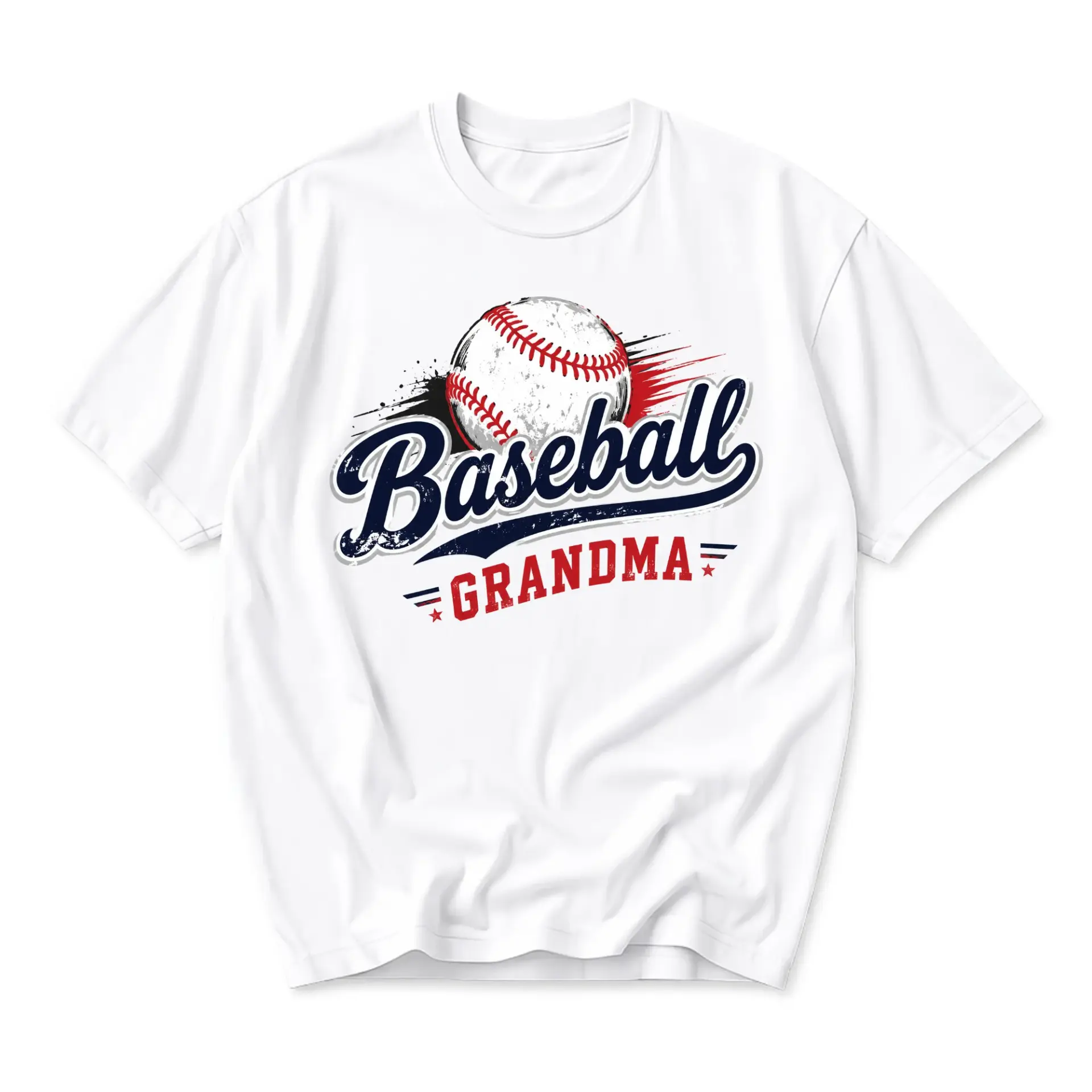 T-shirt Baseball Grandma Graphic Tee Unisex Crew Neck Casual Cotton Blend Sporty Apparel for Daily Wear and Sports Fans