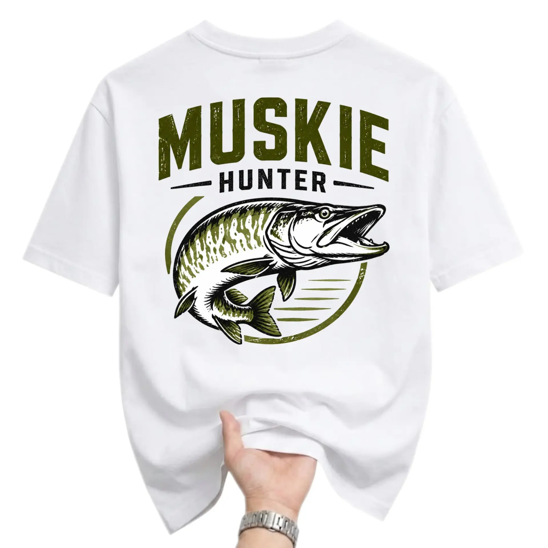 Graphic Tee Muskie Fishing Enthusiast Unisex Crew Neck Shirt Comfortable