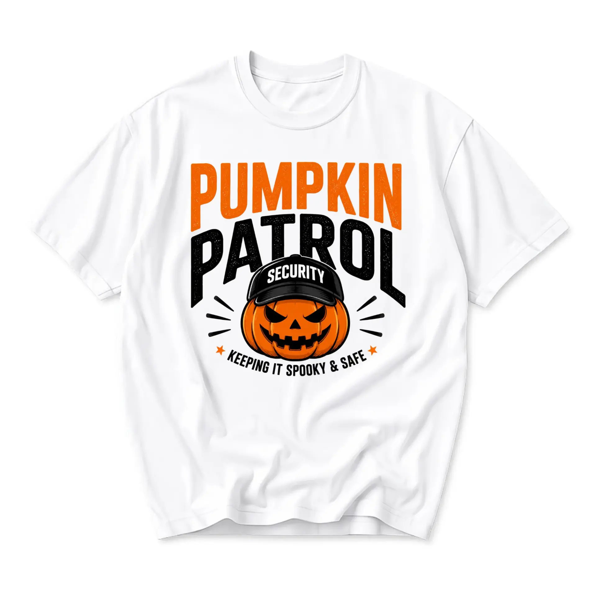 Graphic Tee Pumpkin Patrol Funny Shirt Unisex Fall Seasonal Apparel Casual Halloween Themed Crew Neck Short Sleeve Top