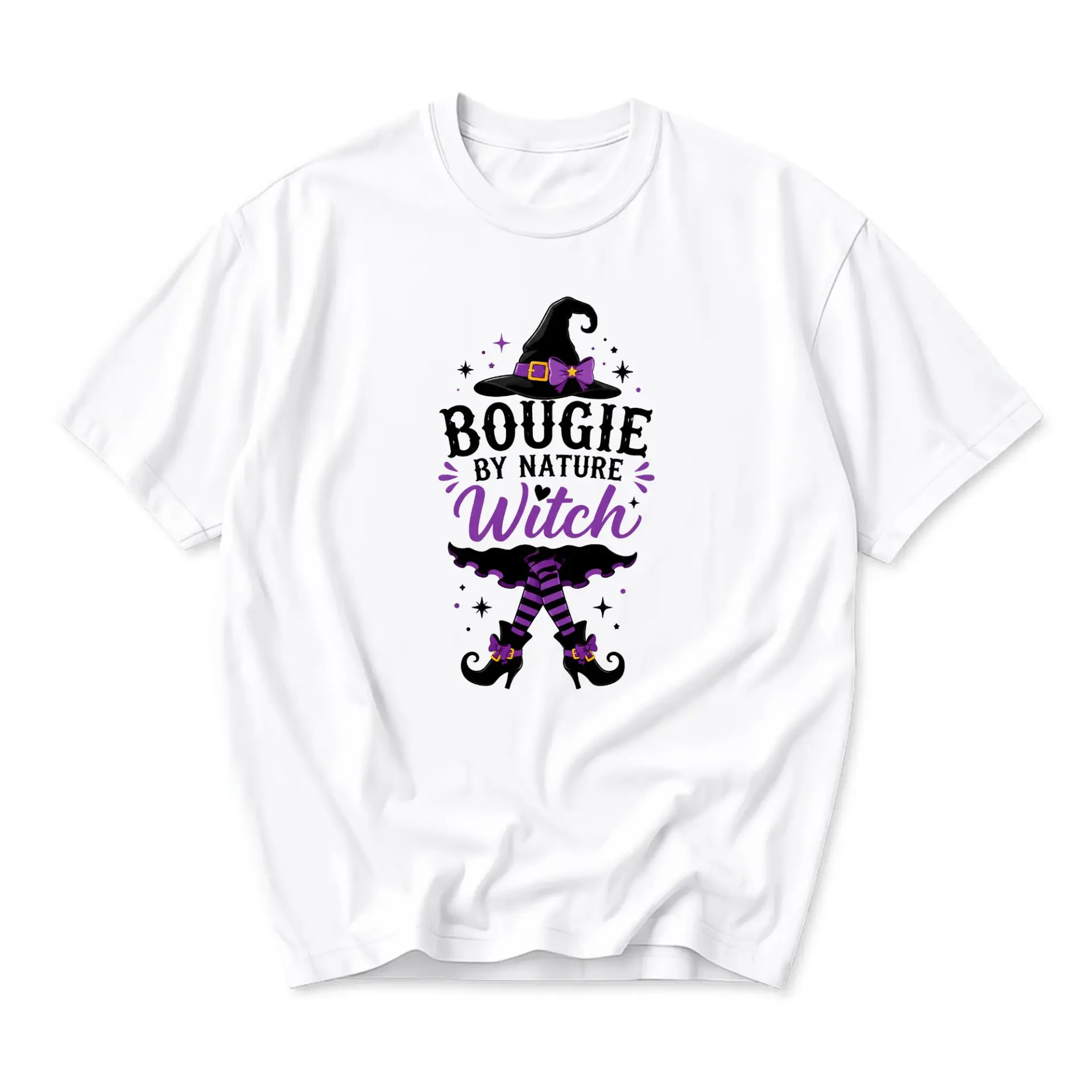 Funny Shirt Bougie by Nature Witch Graphic Printed T-Shirt Casual Unisex Apparel for Seasonal Holiday Enthusiasts