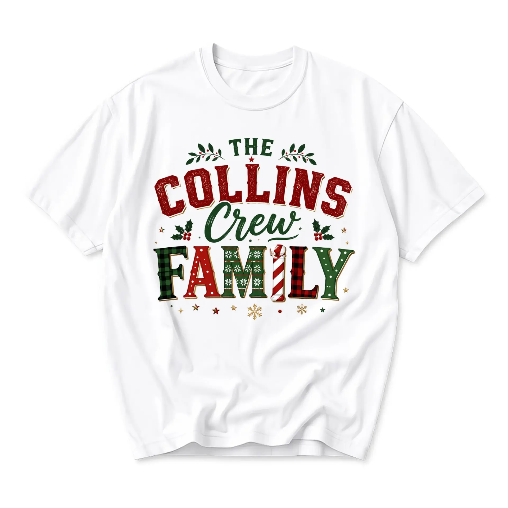 Graphic Tee the Collins Crew Family Holiday Seasonal Unisex Shirt