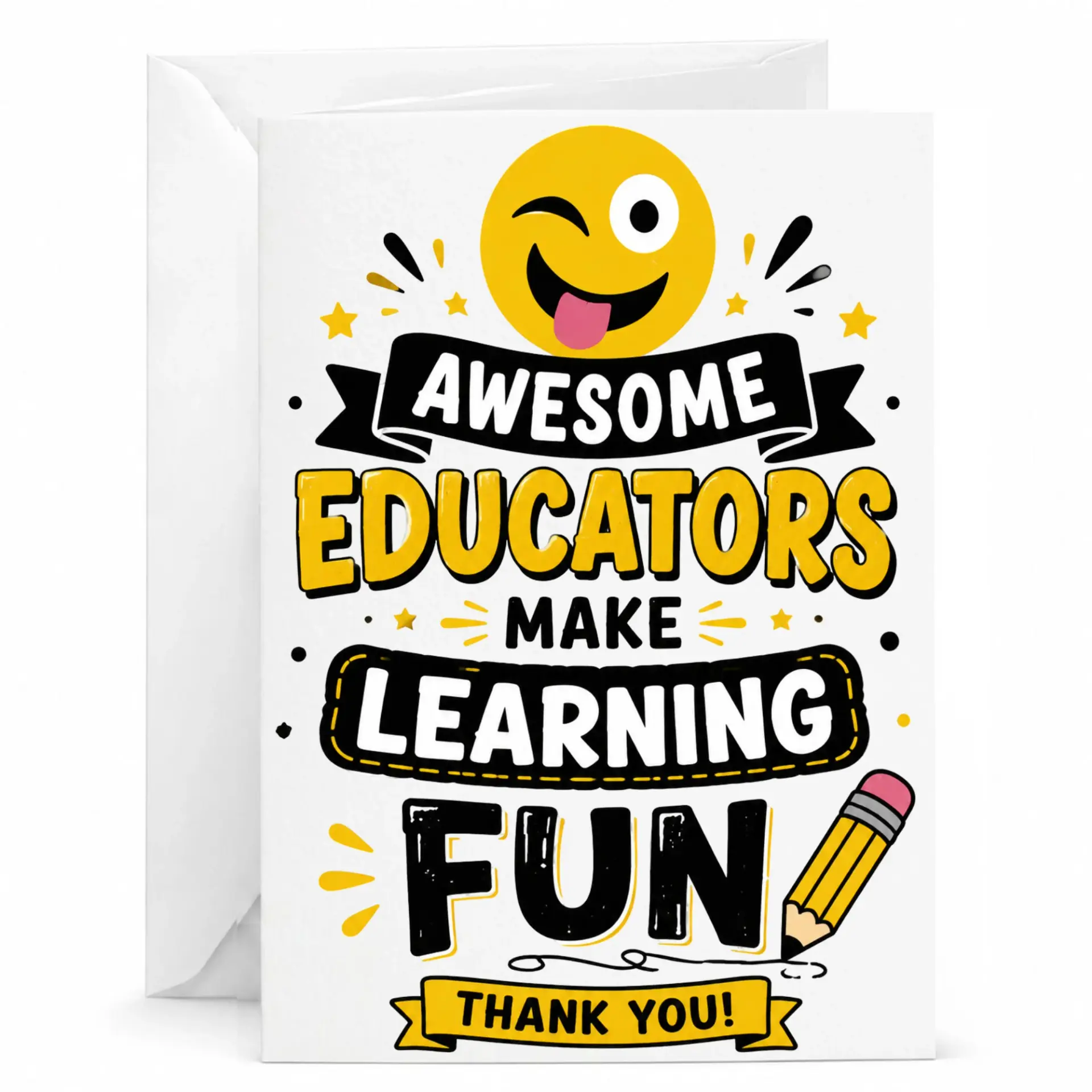 Funny Appreciation Greeting Card Awesome Educators Make Fun for Teachers and Mentors