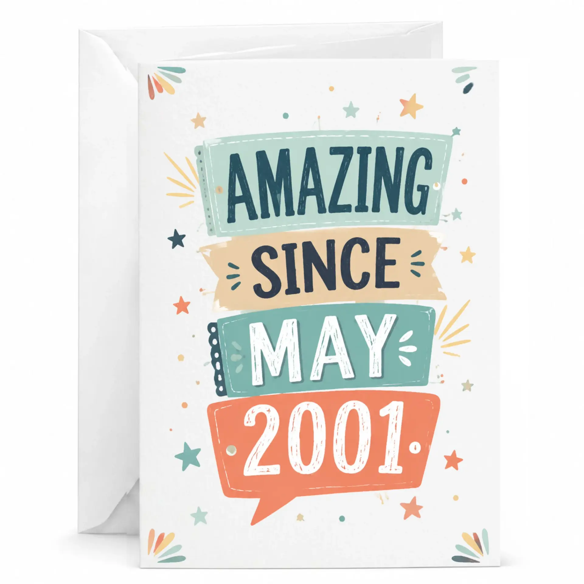 Birthday Card Amazing Since May 2001 Greeting Card for Milestone Birthday Celebration Milestone Year Anniversary Keepsake