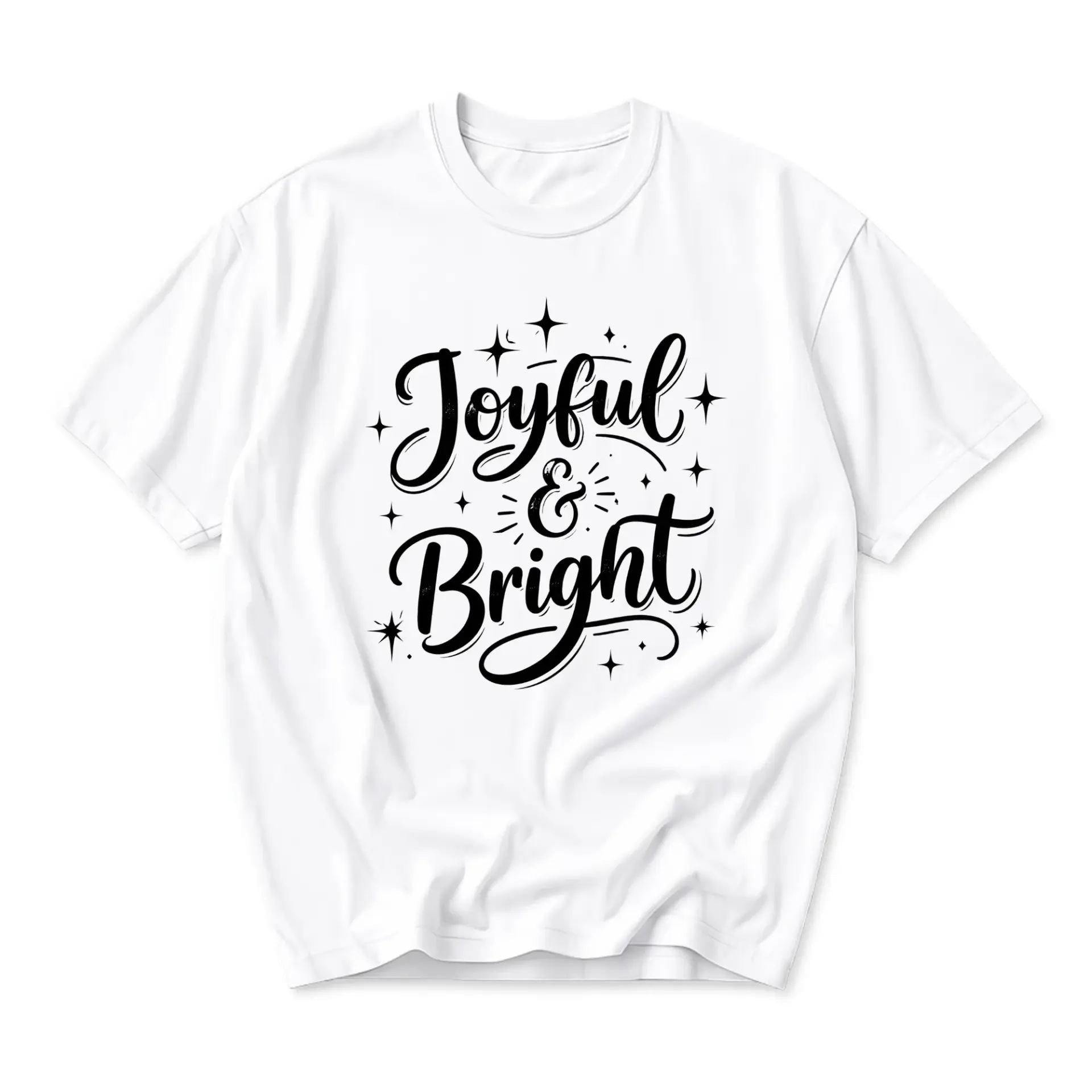 Graphic Tee Joyful and Bright Unisex Crew Neck T-Shirt Inspirational