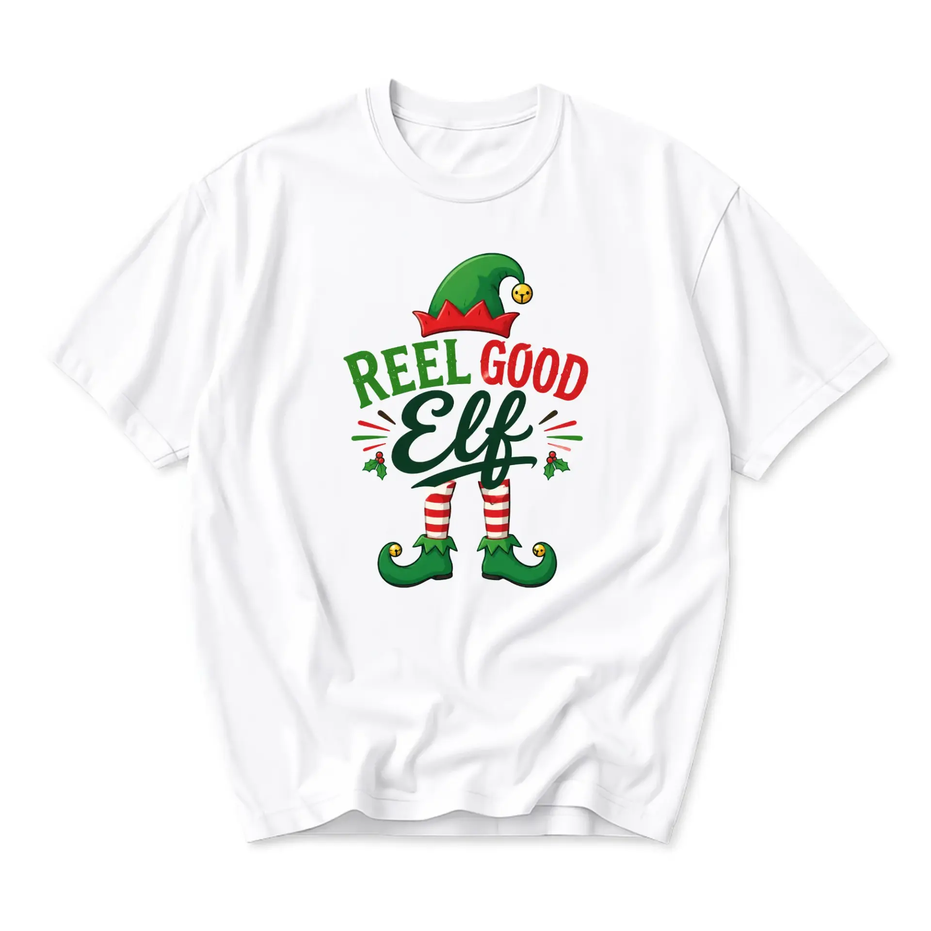 Funny Shirt Reel Good Graphic Tee Holiday Seasonal Apparel Unisex Crew Neck