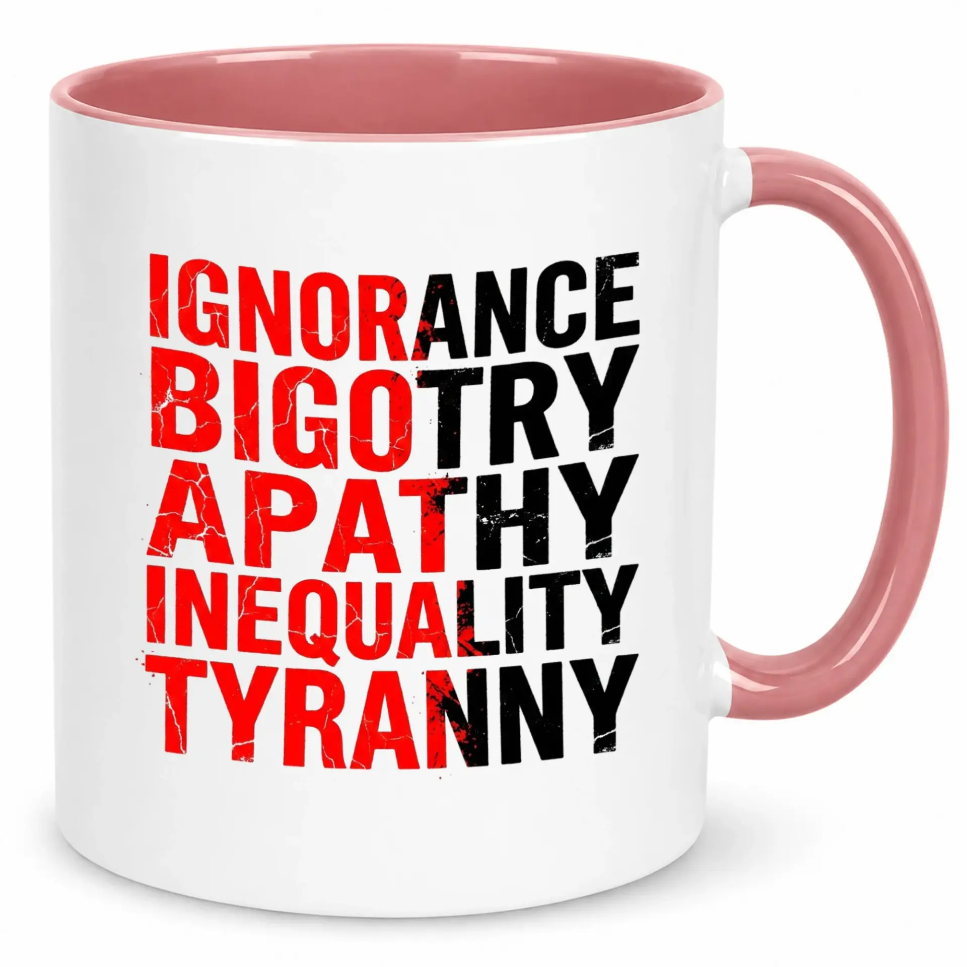Thought-provoking Ceramic Coffee Mug with Commentary Design Durable 11oz or 15oz Beverage Cup for Home and Office