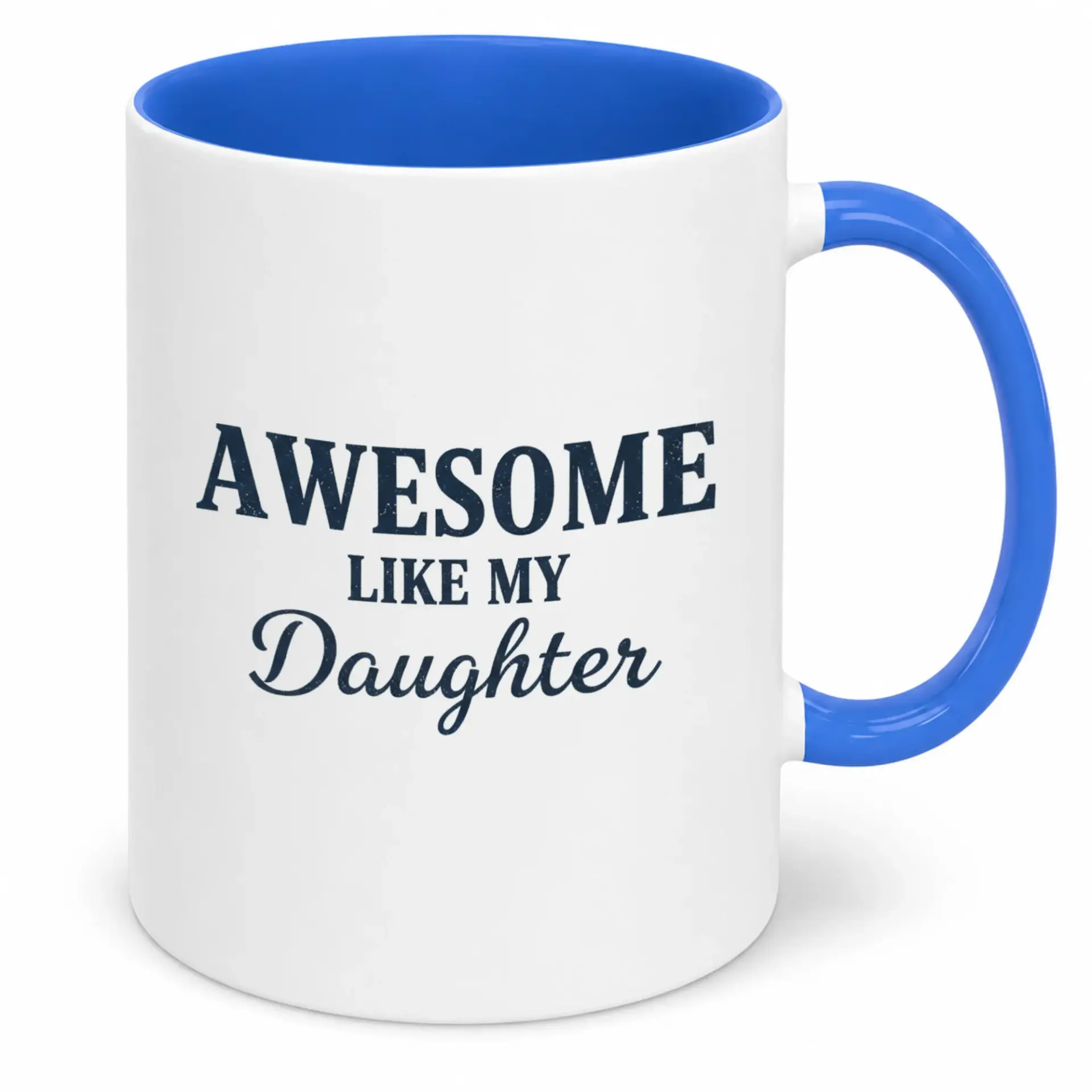 Ceramic Coffee Mug Daughter Appreciation Funny Slogan Drinkware Awesome Parent Child Relationship Beverage Cup Unique Gift for Mom or Dad