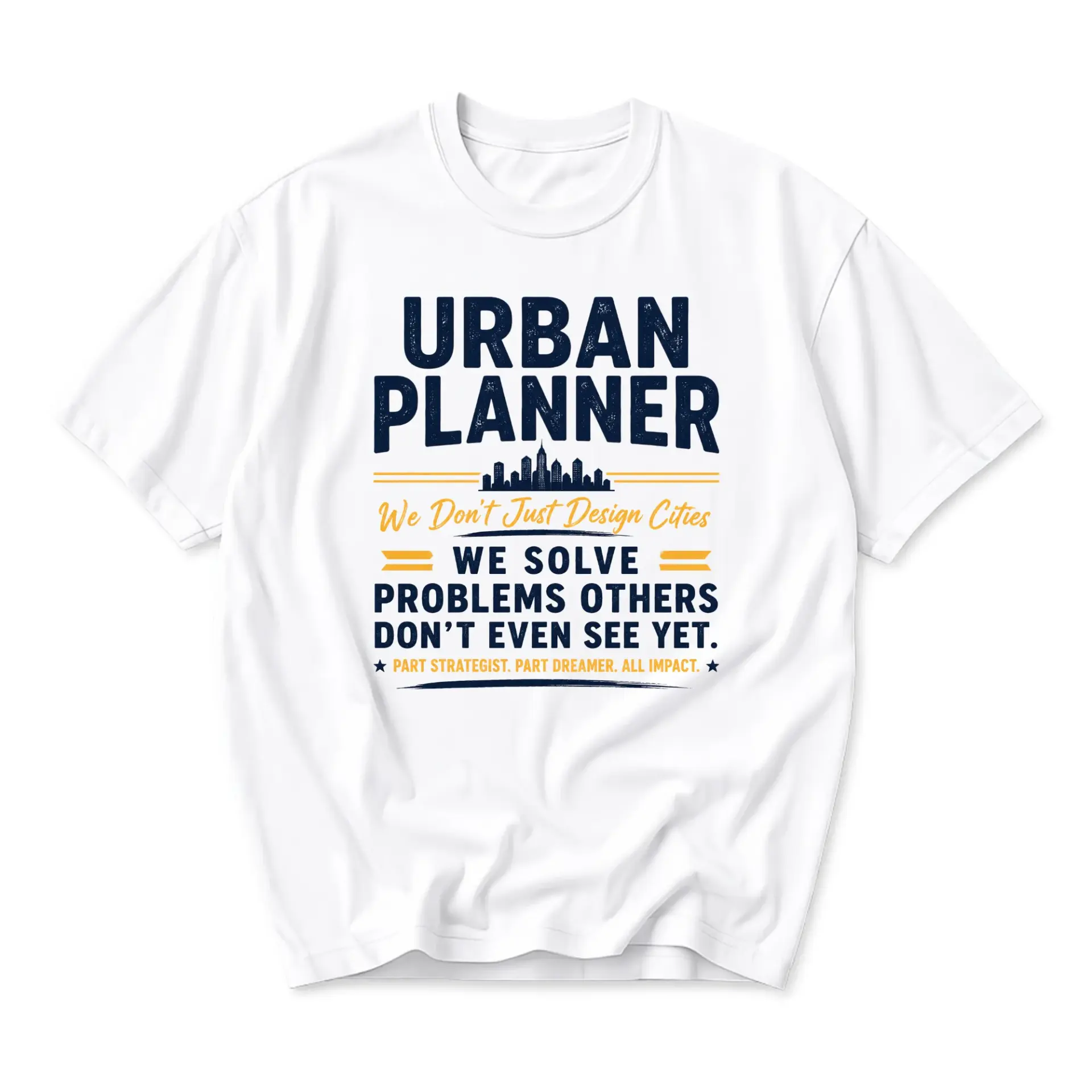 Graphic Tee Urban Planner Professional Apparel Unisex Crew Neck Short Sleeve Casual Cotton Blend Shirt Gift Idea