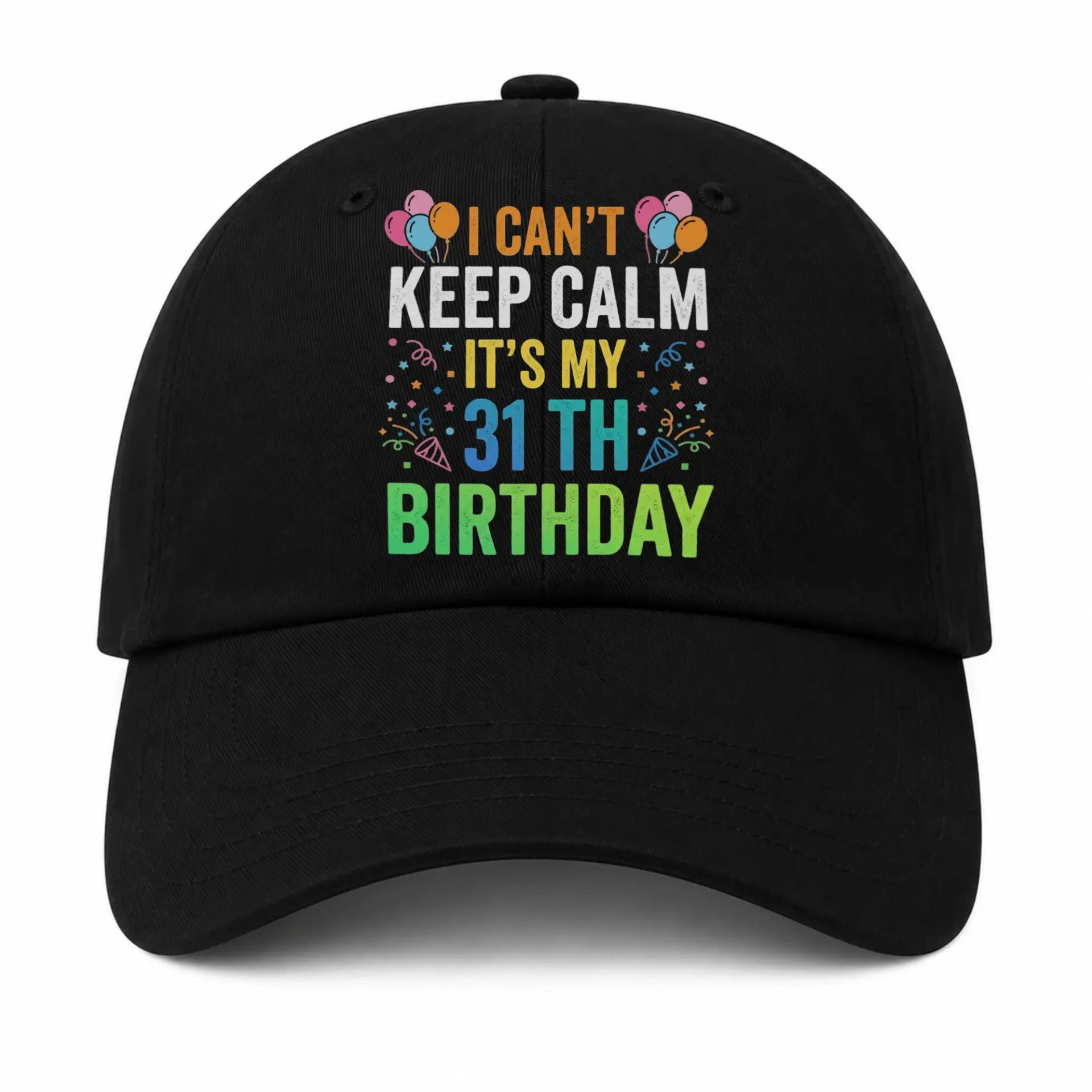 Baseball Cap 31st Birthday Graphic Hat for Men and Women Celebration