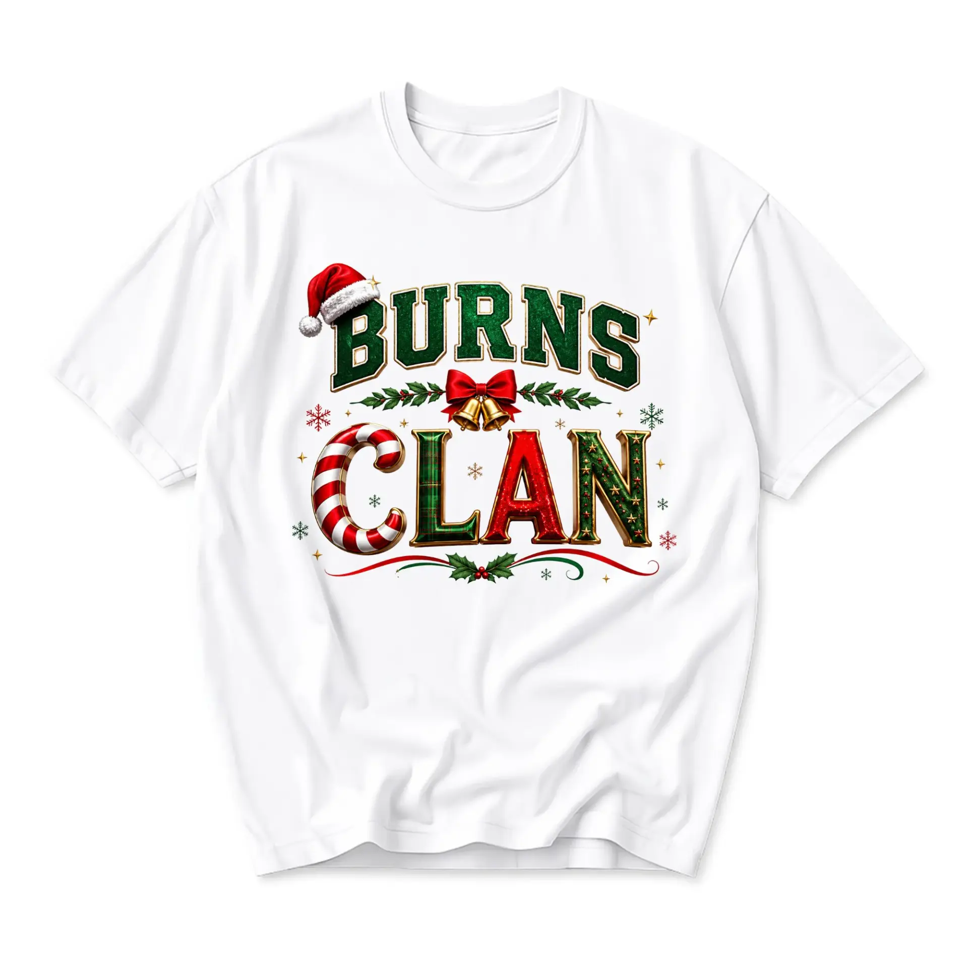 Funny Shirt Burns Clan Holiday Graphic Tee Unisex Short Sleeve Crew Neck