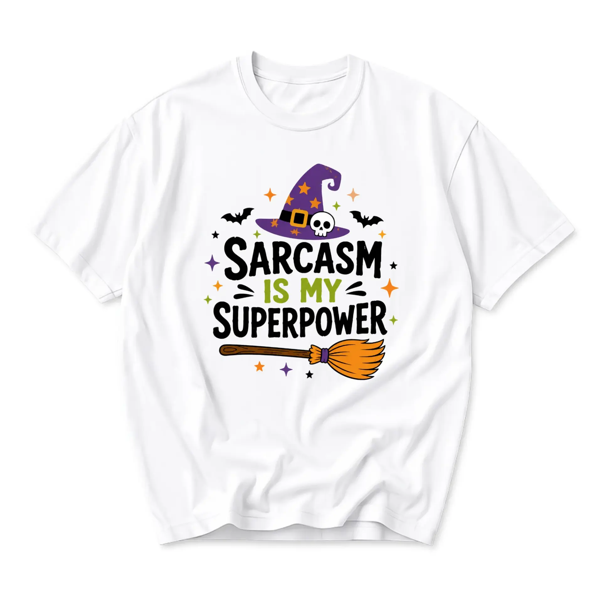 Funny Shirt Sarcasm Is My Superpower Graphic Tee Unisex Casual Wear Comfortable Crew Neck Short Sleeve Cotton Top