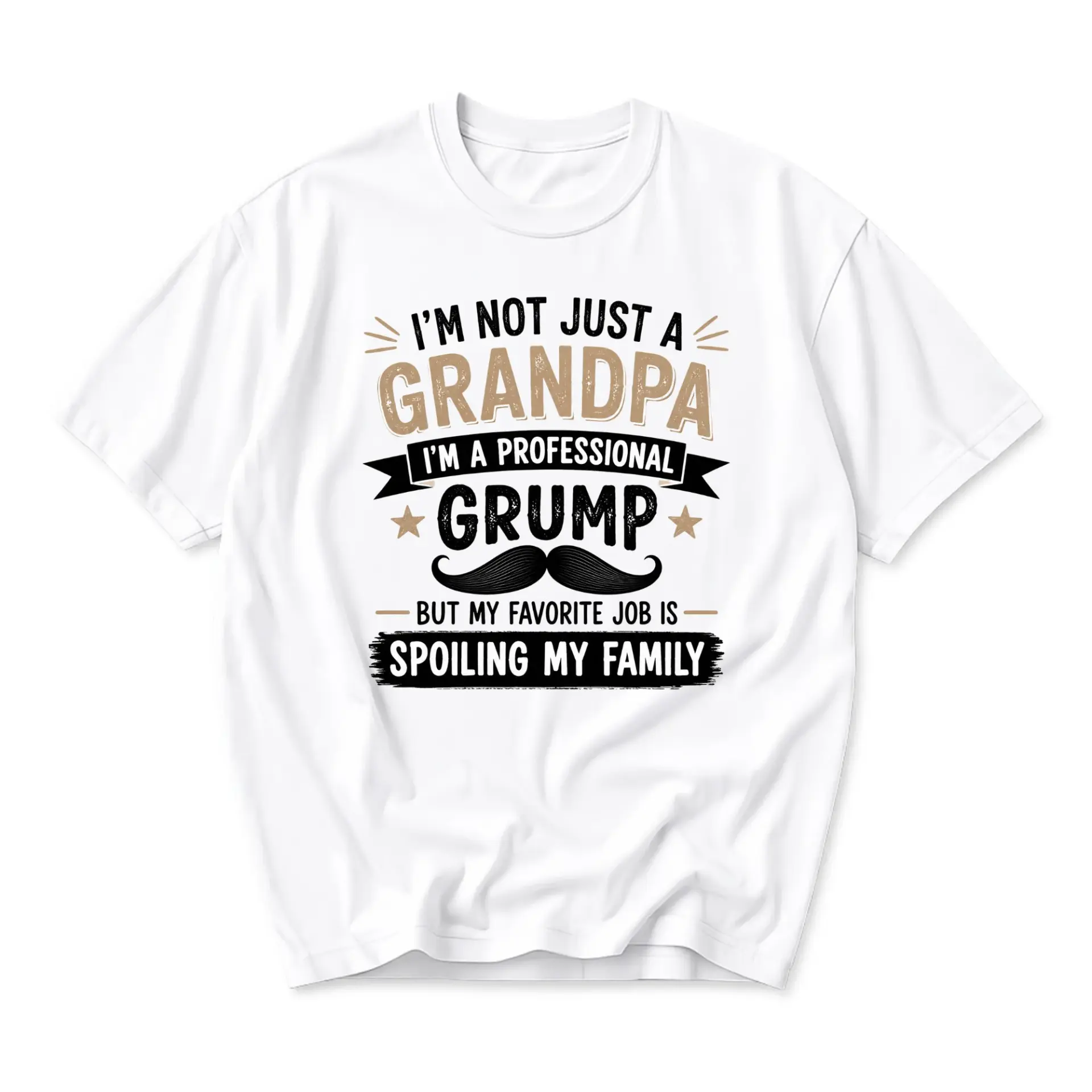Funny Shirt I Am Not Just a Grandpa Professional Grump Graphic Tee Casual