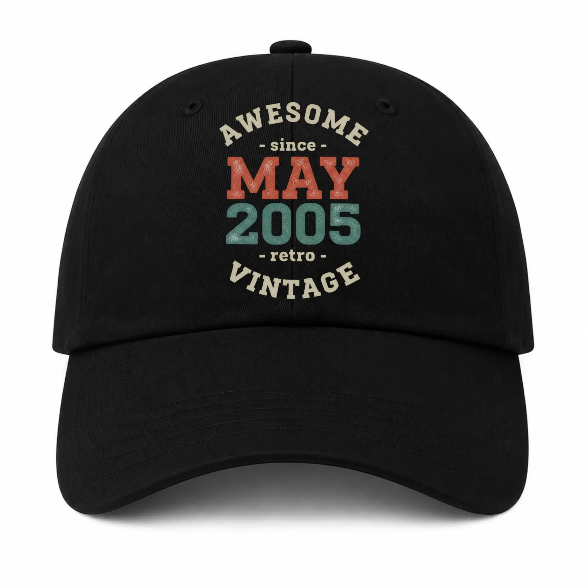 Baseball Cap Awesome Since May 2005 Vintage Retro Style Hat