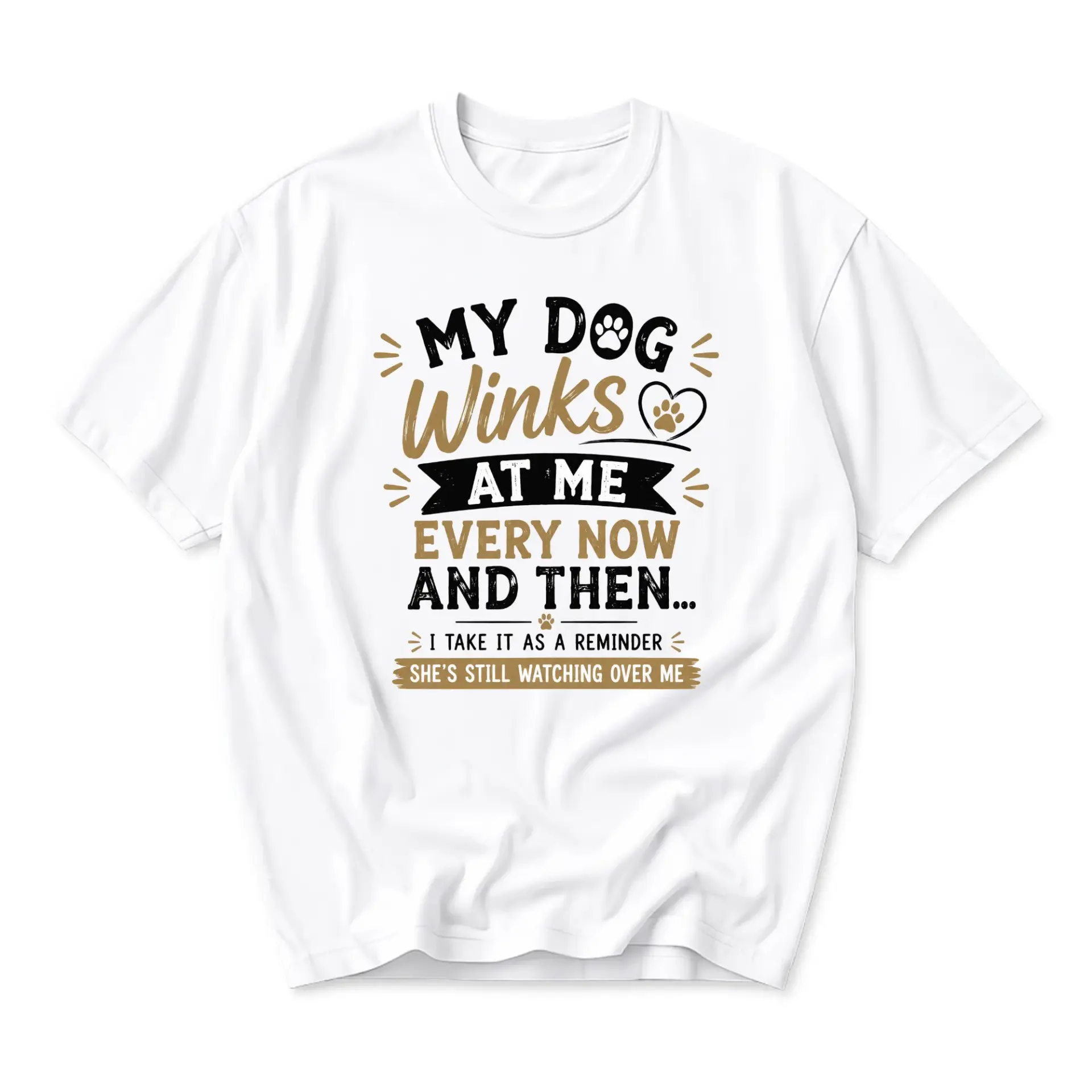 Funny Shirt Winks at Me Graphic Tee Unisex Casual Apparel for Pet Owners
