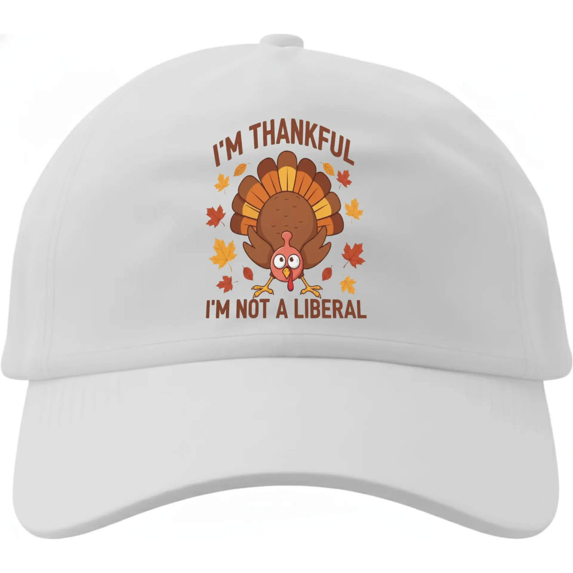 Dad Hat Thanksgiving Turkey Graphic Embroidered Baseball Cap Adjustable Cotton Blend Unisex Seasonal Holiday Headwear