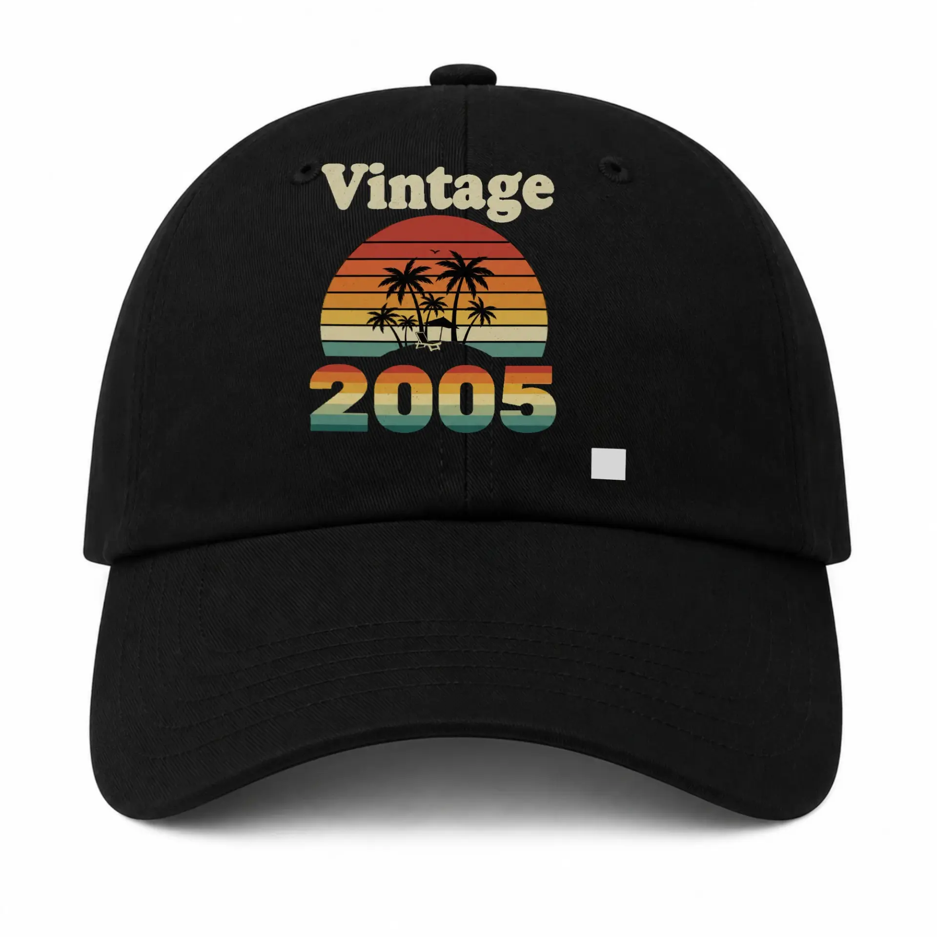 Vinyl Sticker Pack Vintage 2005 Tropical Sunset Design Waterproof Decals for Laptops Water Bottles and Journals