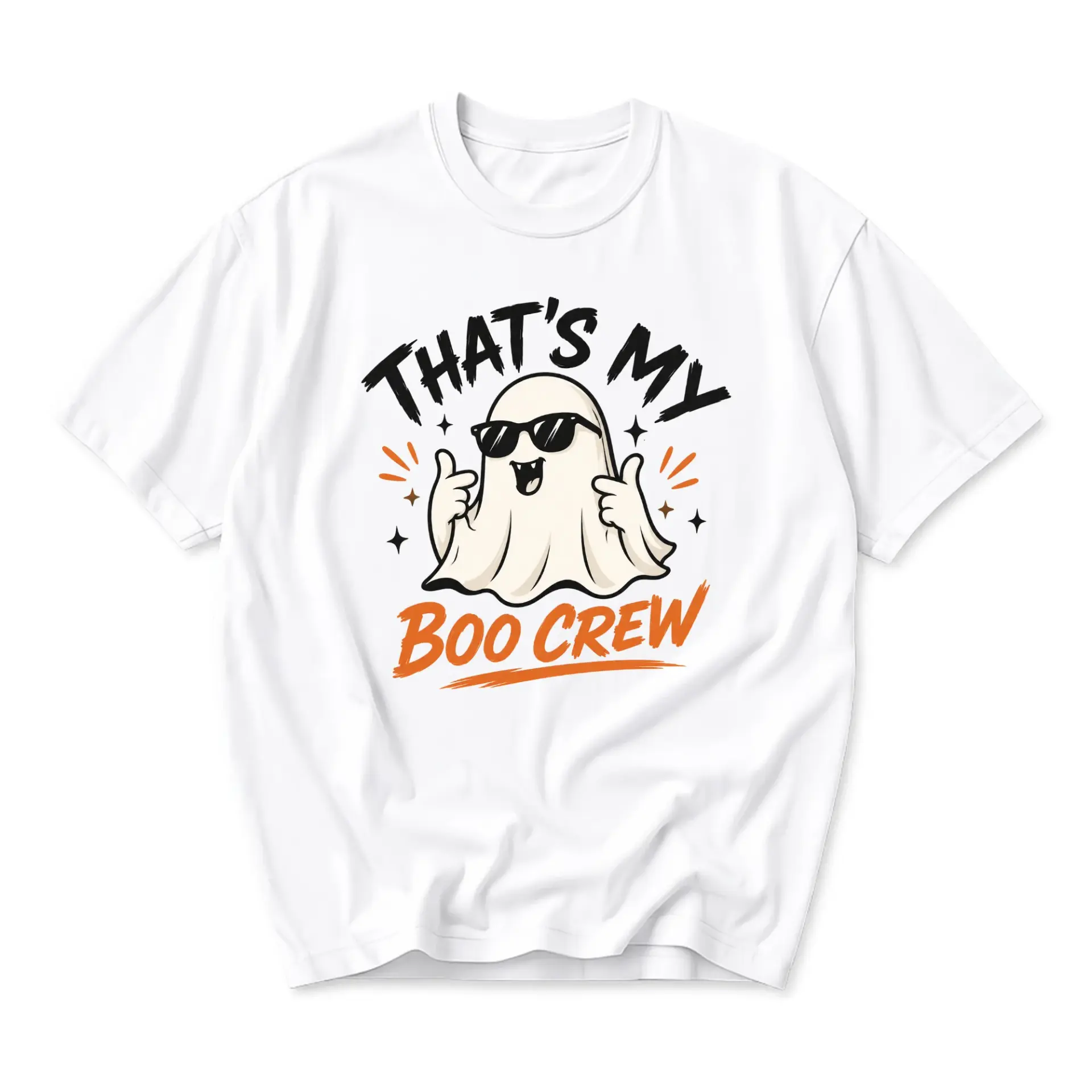 Funny Shirt That Is My Boo Crew Ghost Graphic Printed T-Shirt Casual Unisex Short Sleeve Crew Neck Cotton Blend Top