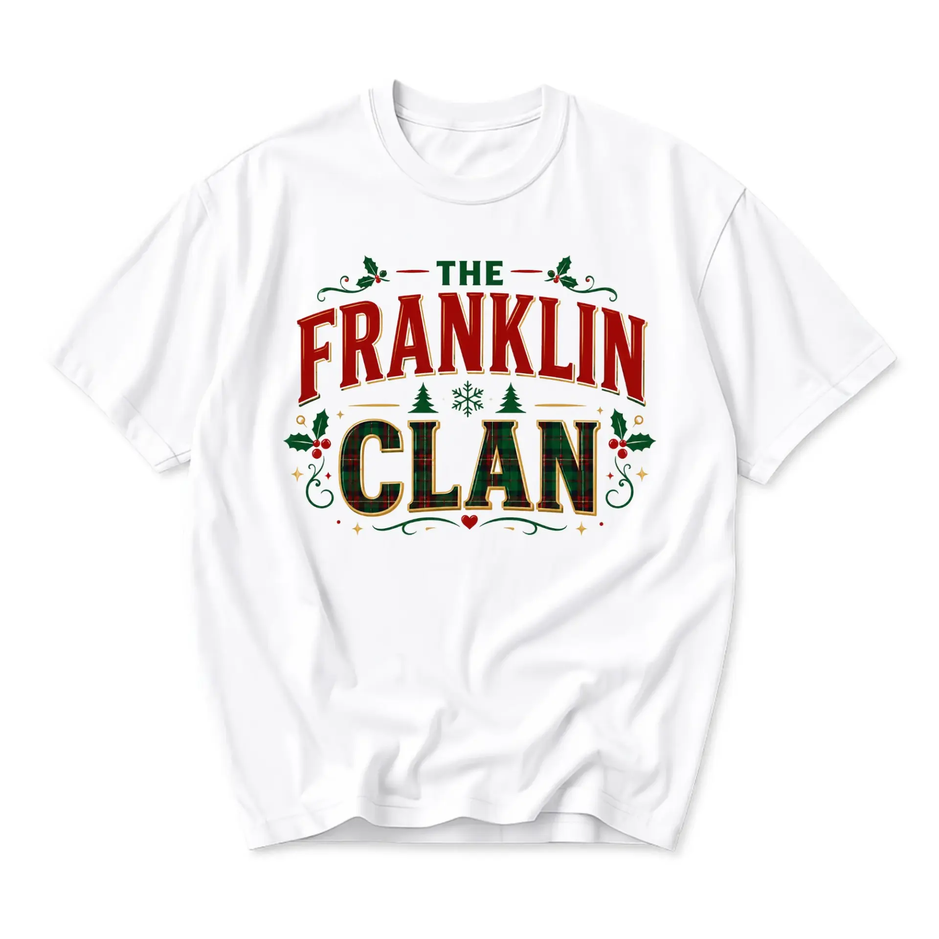 T-shirt the Franklin Clan Graphic Tee Seasonal Holiday Apparel for Family