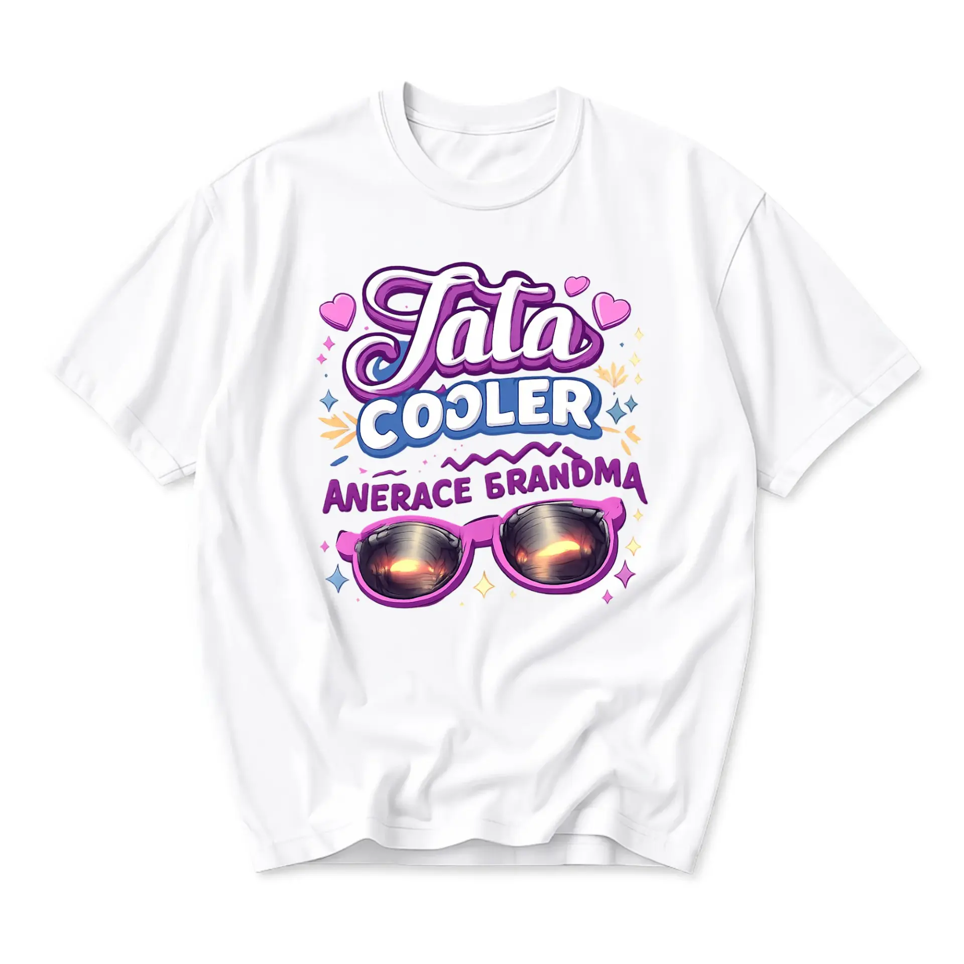 Funny Shirt Tata Than Average Grandma Graphic Tee Unisex Cotton Crew Neck