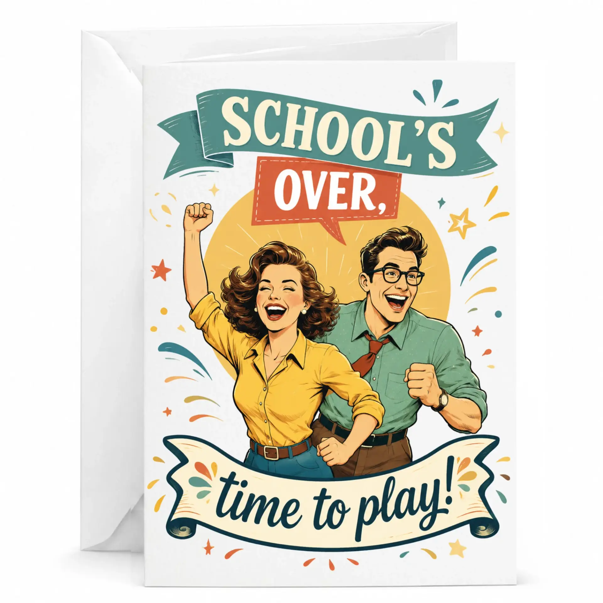 Funny Greeting Card Schools to Play for Graduation or Retirement