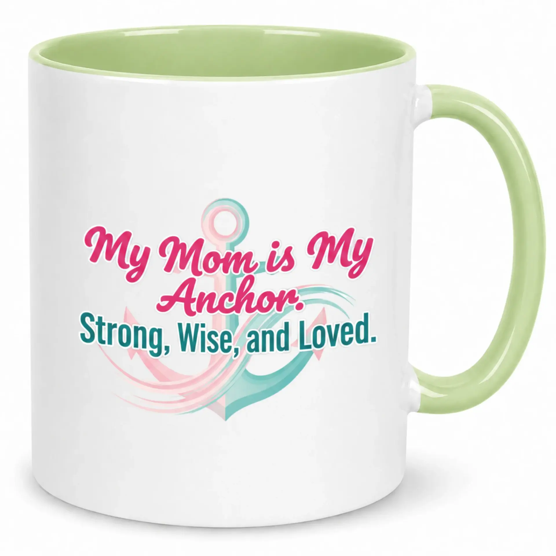 Ceramic Coffee Mug for Mom with Design Sentimental Mother's Day Gift Strong Loved Message Drinkware 11oz or 15oz Capacity