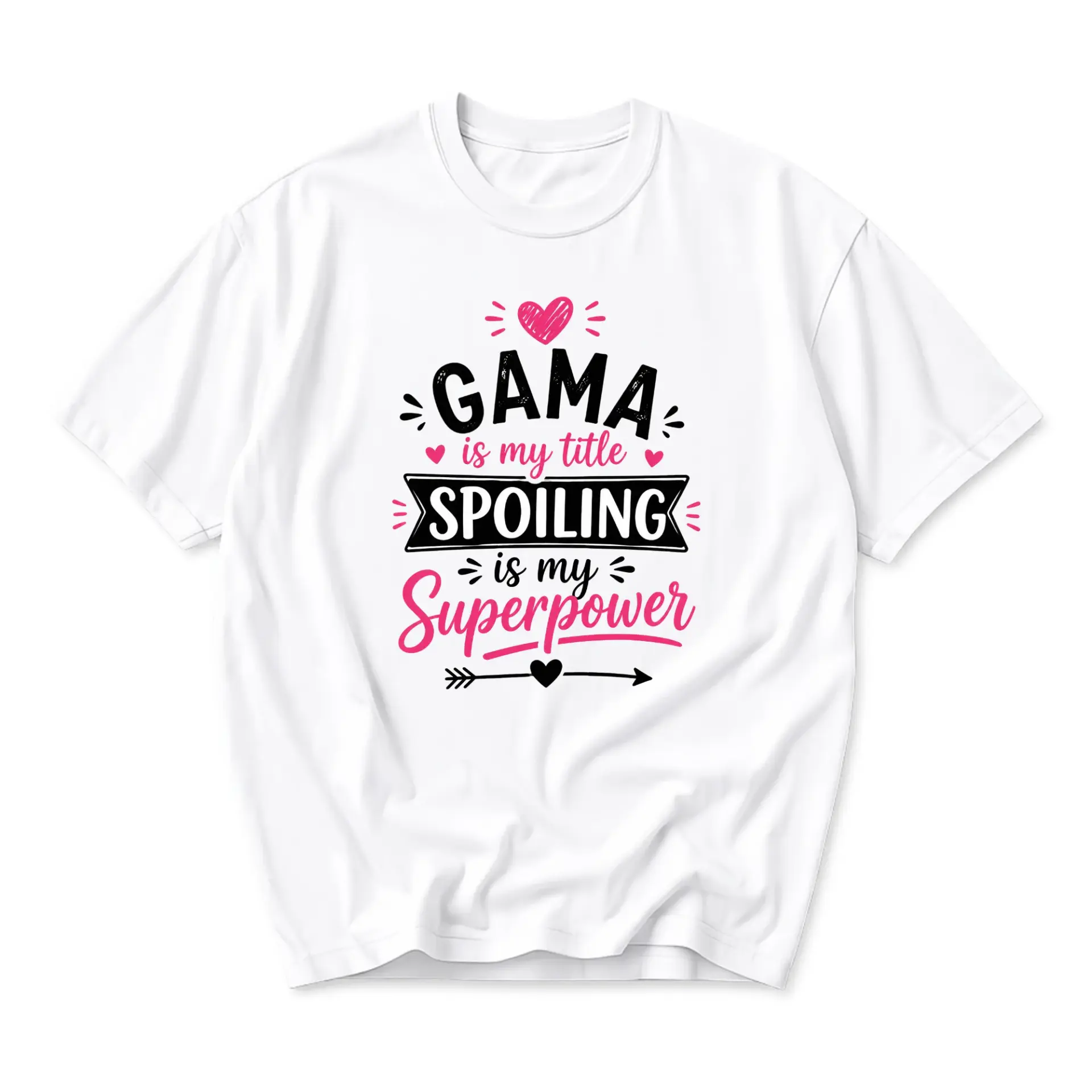 Funny Shirt Gama Is My Spoiling Is My Superpower Graphic Tee Unisex Crew
