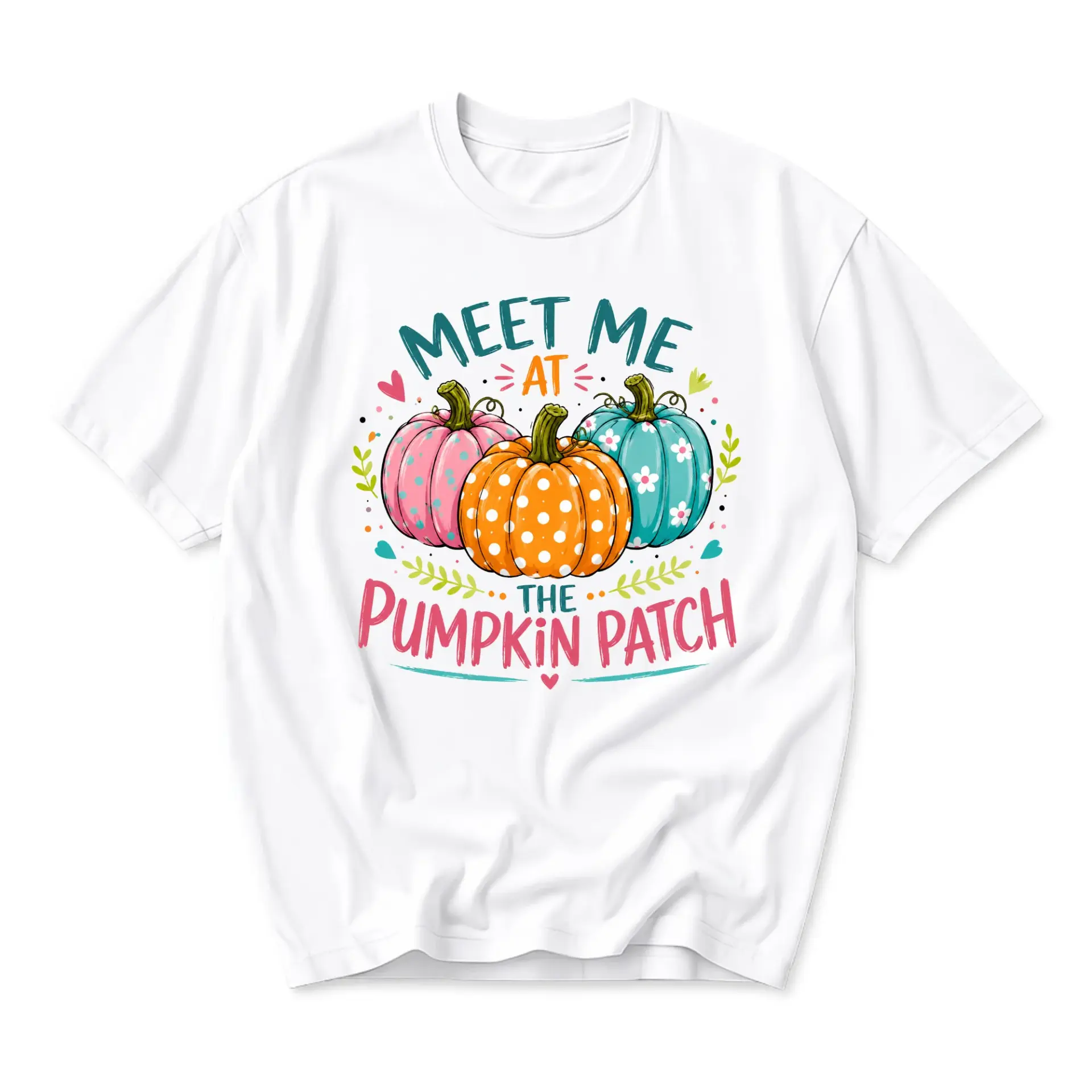 Graphic Tee Meet Me at the Pumpkin Patch Unisex T-Shirt Fall Season Casual Apparel Seasonal Autumn Aesthetic Shirt