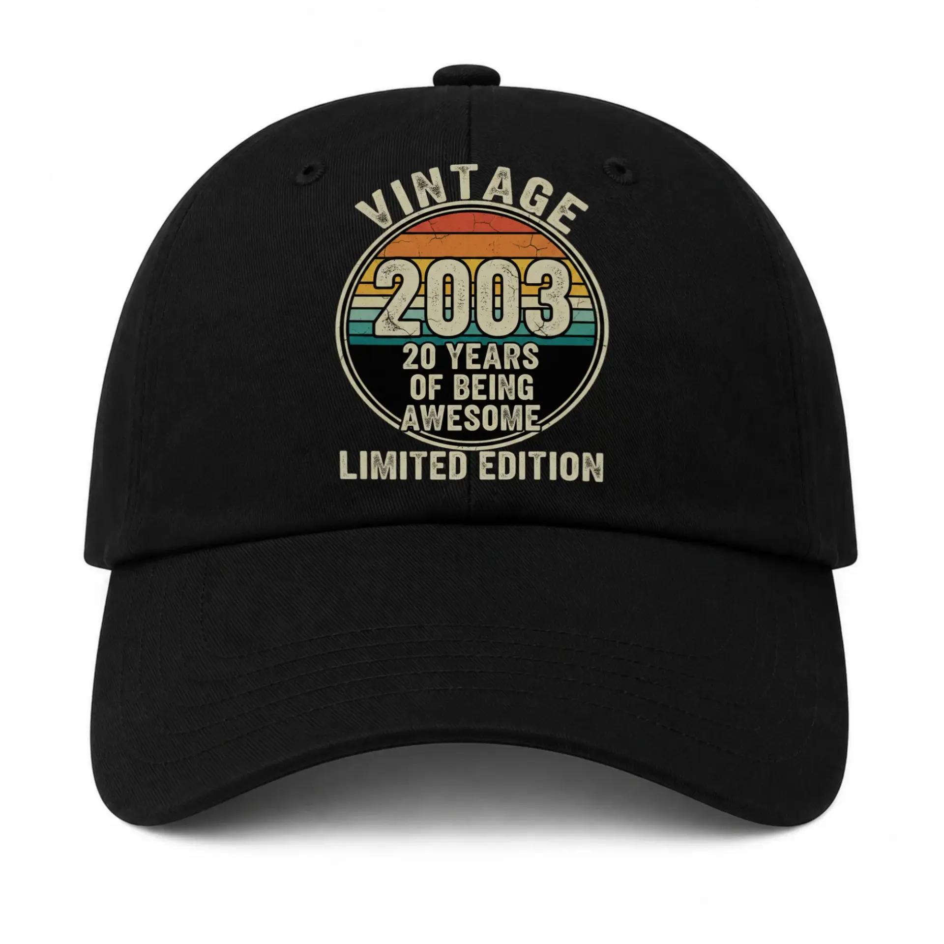 Vinyl Sticker Pack Vintage 2003 Limited Edition 20 Years of Being Awesome Retro Sunset Decals for Laptops and Water Bottles