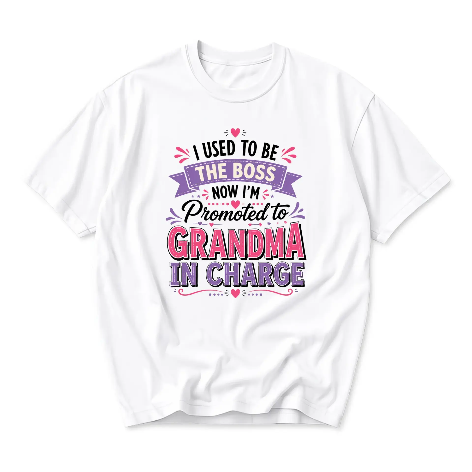 Funny Shirt I Used to Be the Now I Am Promoted to Grandma in Charge Graphic