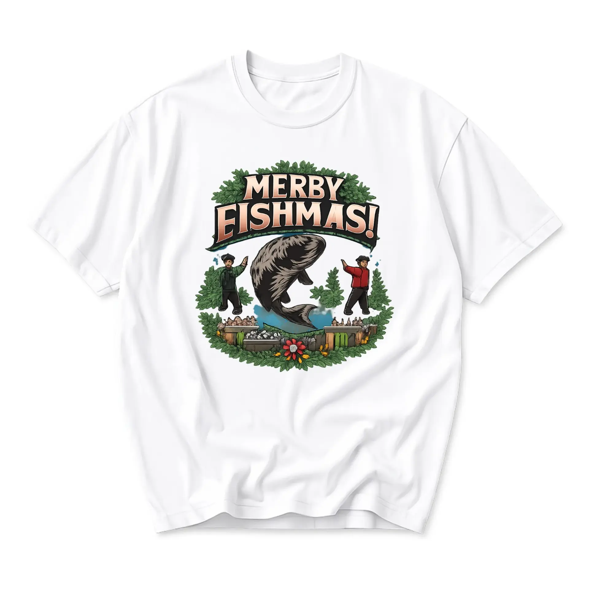 Graphic Tee Unisex Funny Fishing Holiday Shirt Humorous Themed Apparel for