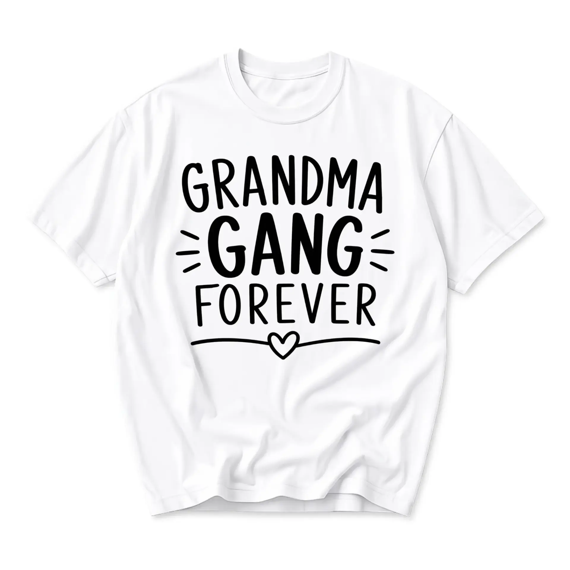 Funny Shirt Grandma Gang Forever Graphic Tee Unisex Crew Neck Casual Cotton