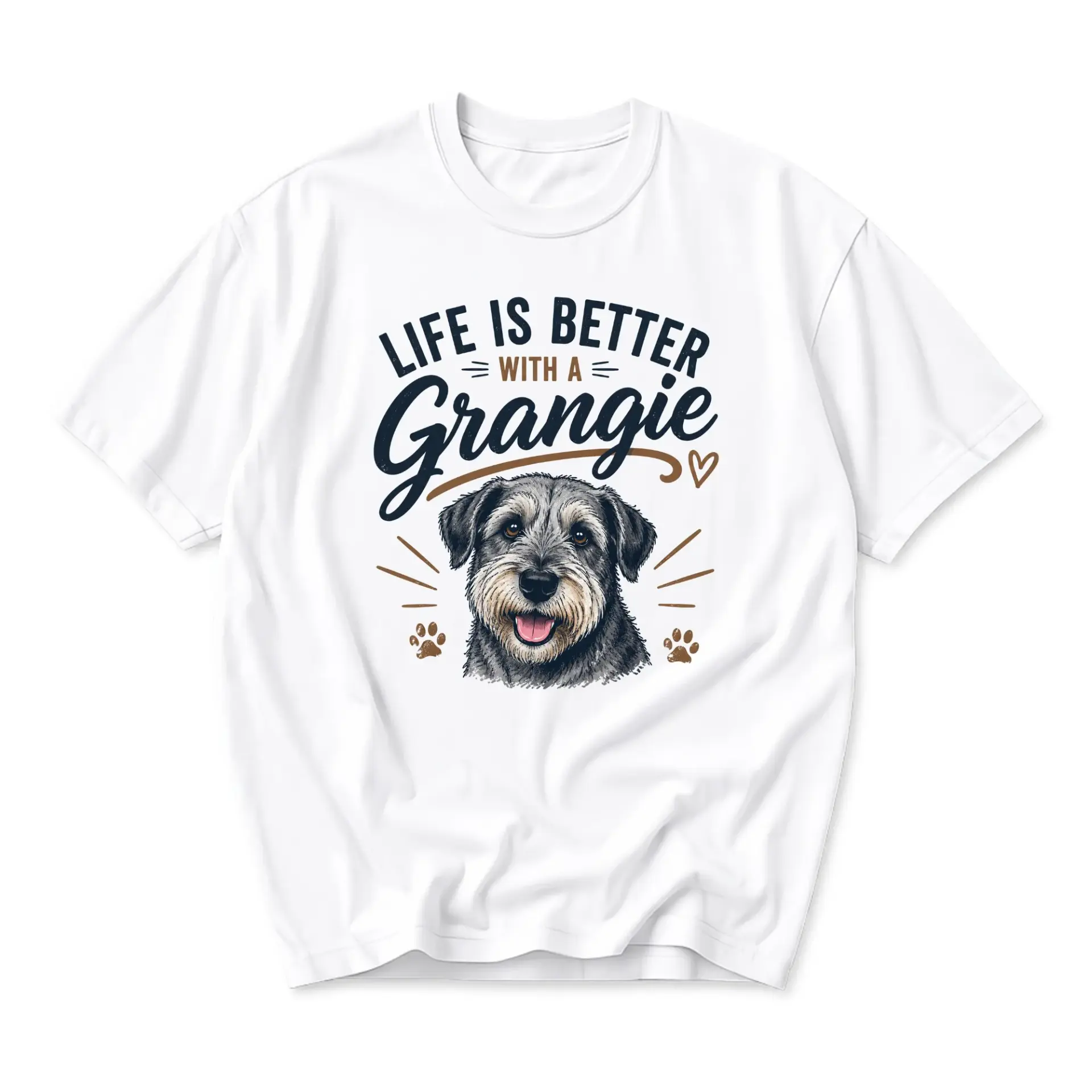T-shirt Graphic Tee Life Is Better with a Grangie Print Casual Unisex Crew