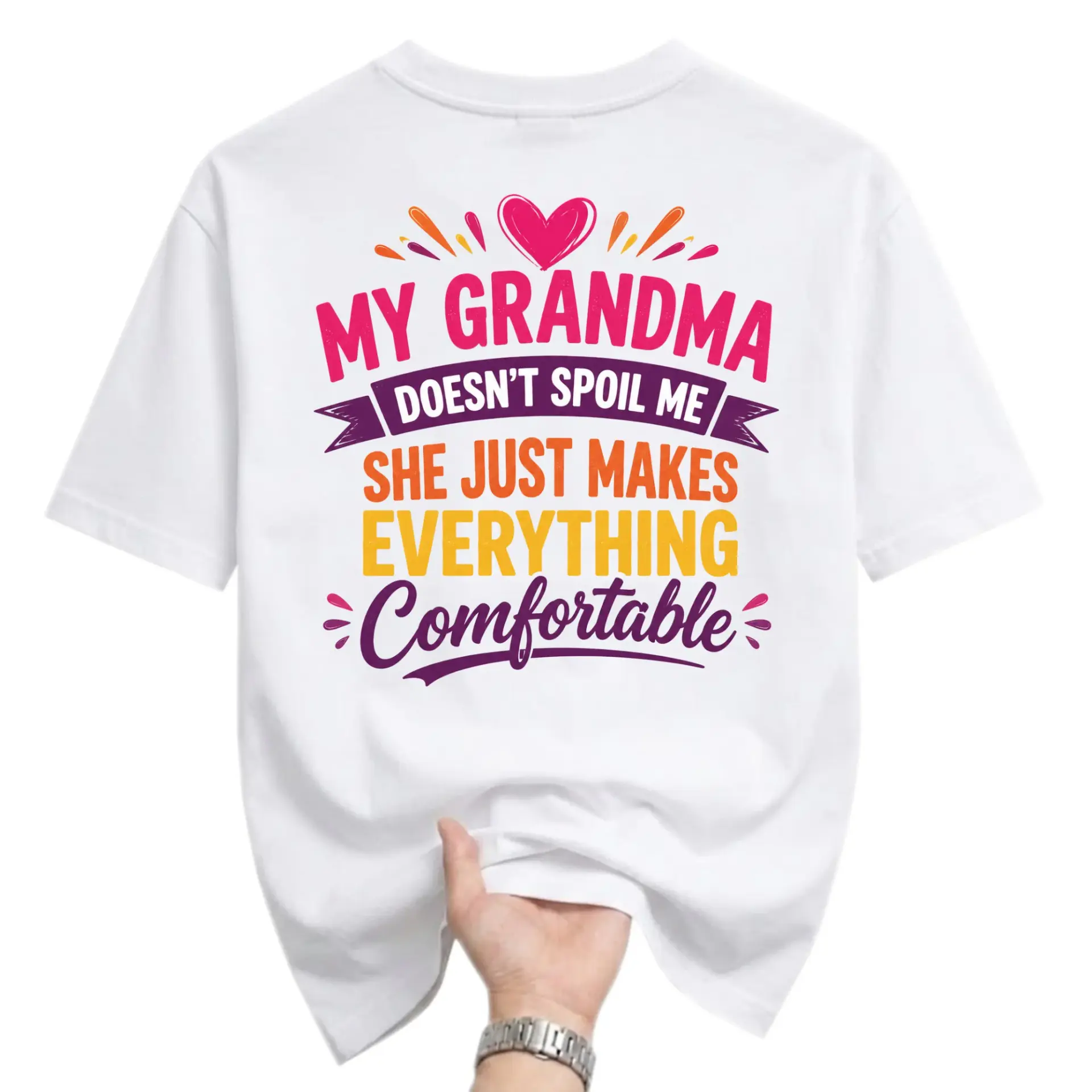 Funny Shirt My Grandma Doesnt Graphic Tee Casual Unisex Crew Neck Short Sleeve Cotton Blend Top