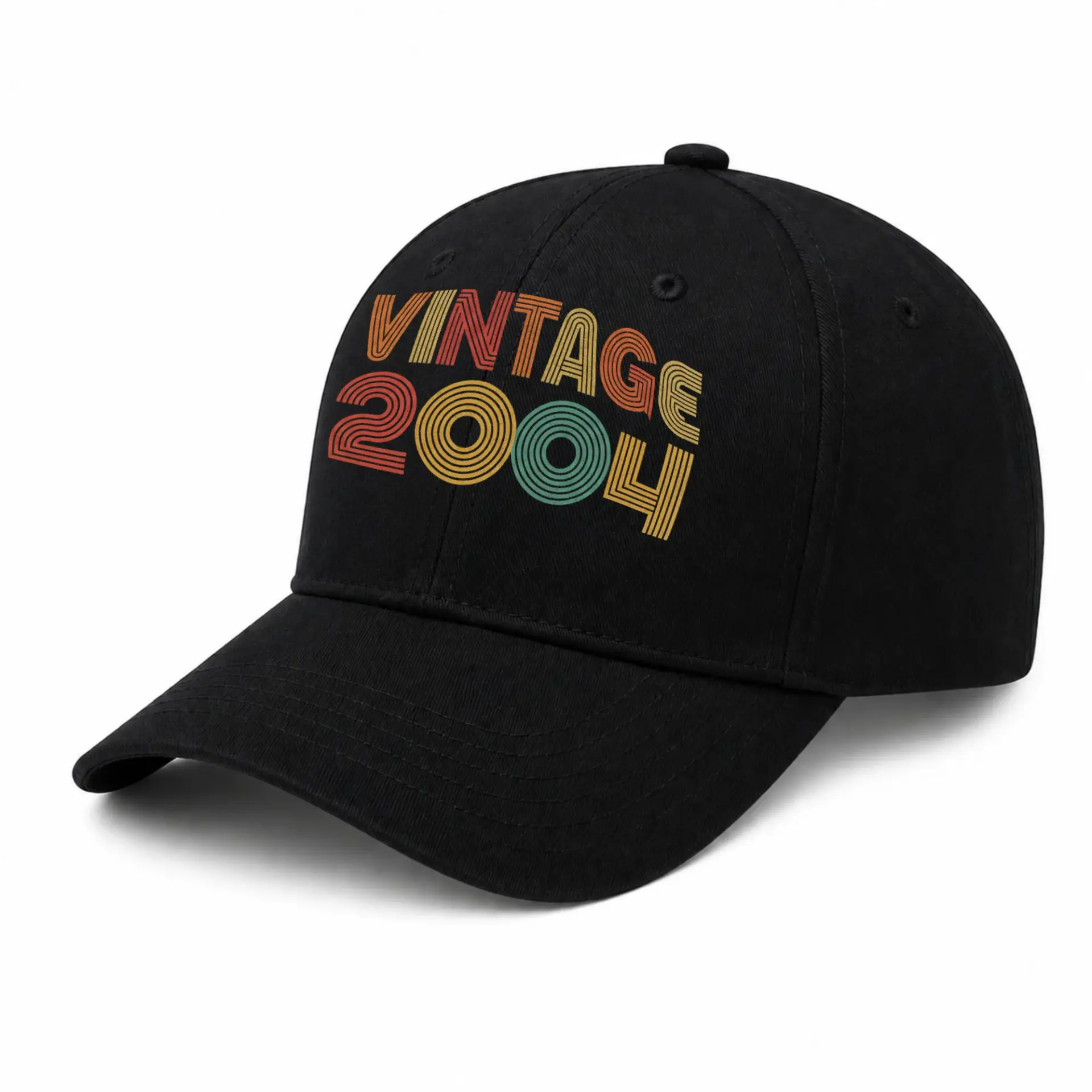Baseball Cap Vintage 2004 Retro Aesthetic Graphic Embroidered Dad Hat