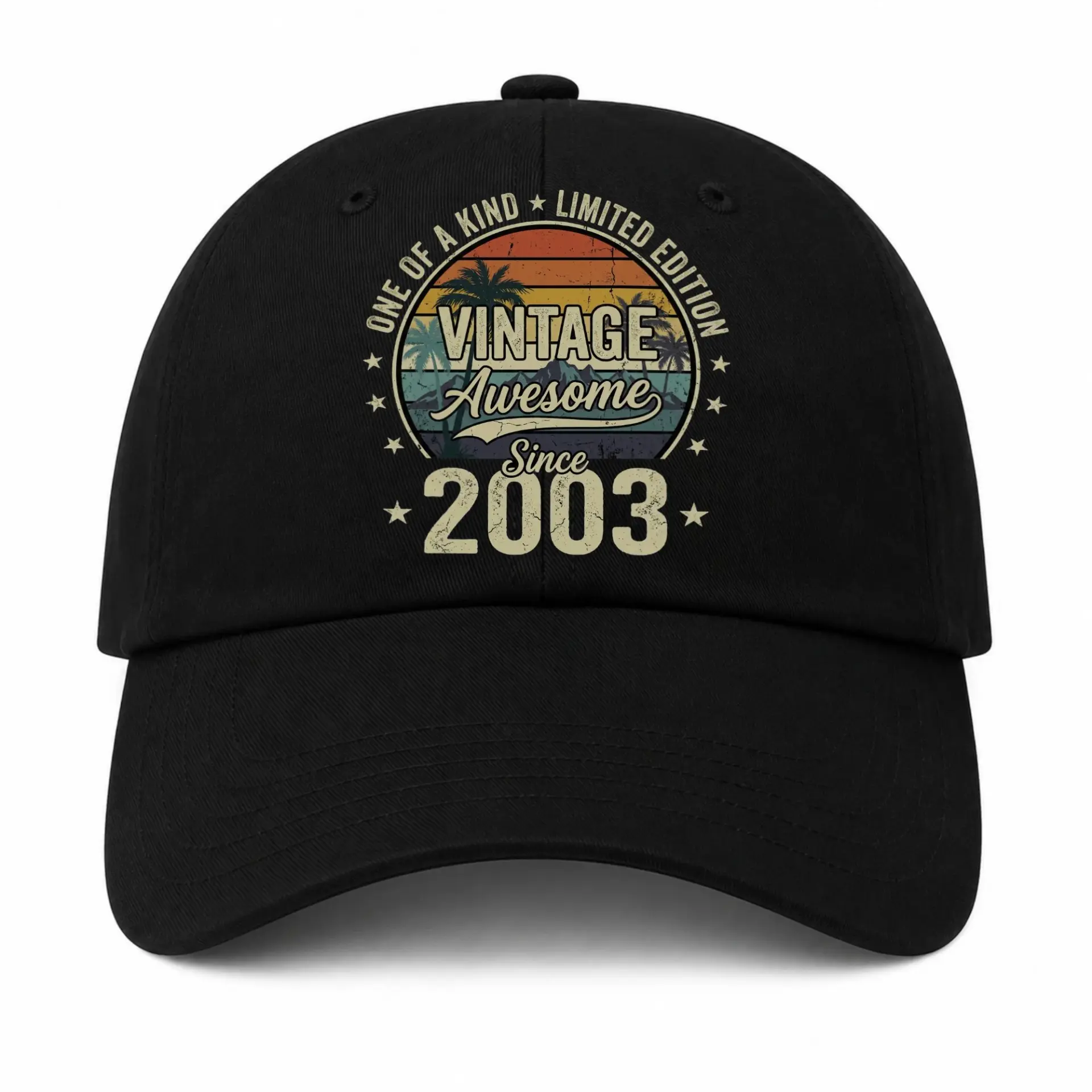 Baseball Cap Vintage 2003 Birthday Gift Retro Sunset Graphic Hat