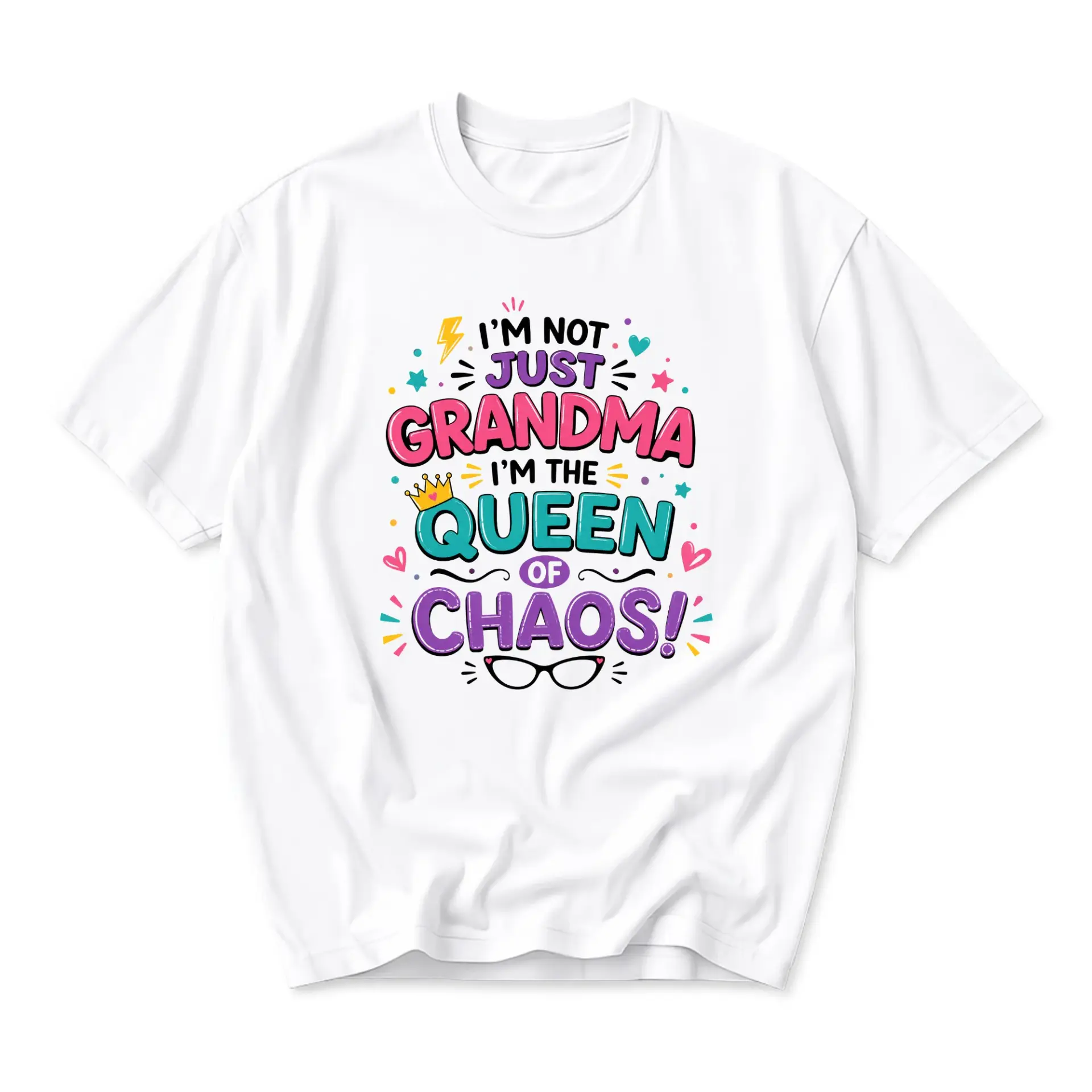 Funny Shirt I Am Not Just Grandma I Am of Graphic Print Unisex Casual Crew