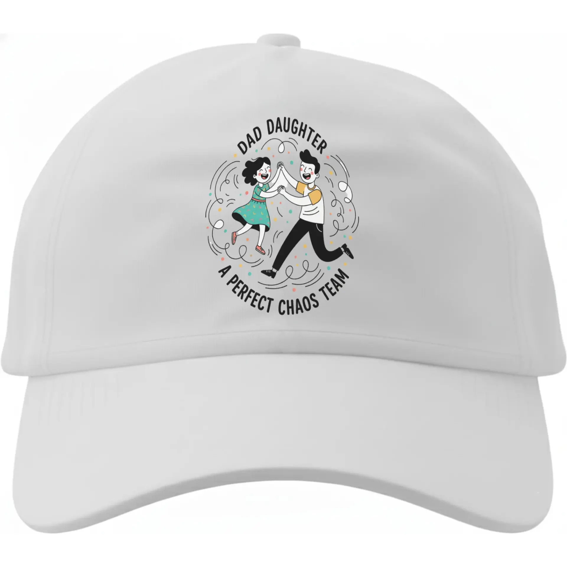 Dad Daughter a Perfect Chaos Team Baseball Cap Cotton Adjustable Dad Hat Unisex Headwear for Casual Everyday Style
