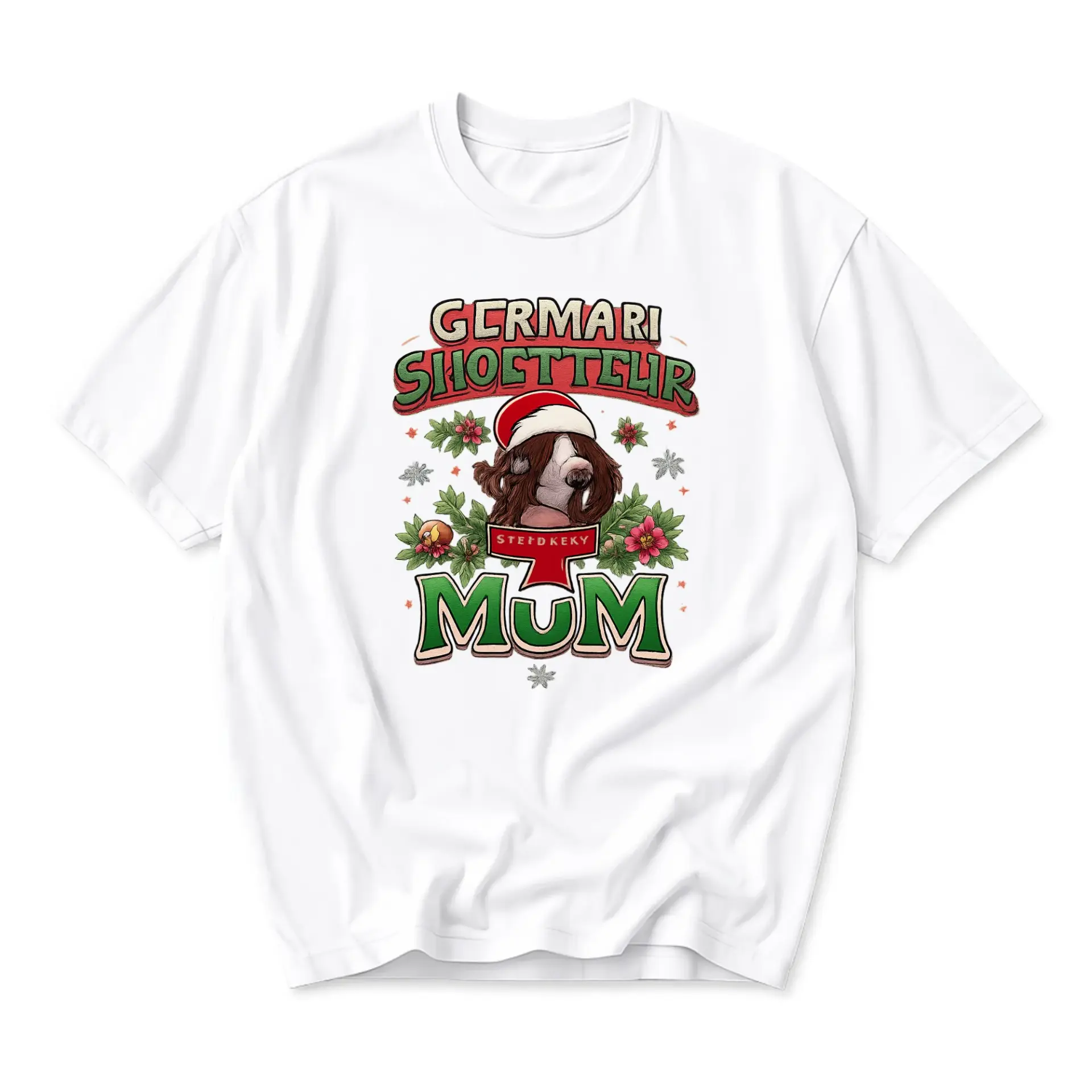 Funny Shirt Christmas Dog Lover Gift Unisex Graphic Tee Casual Holiday